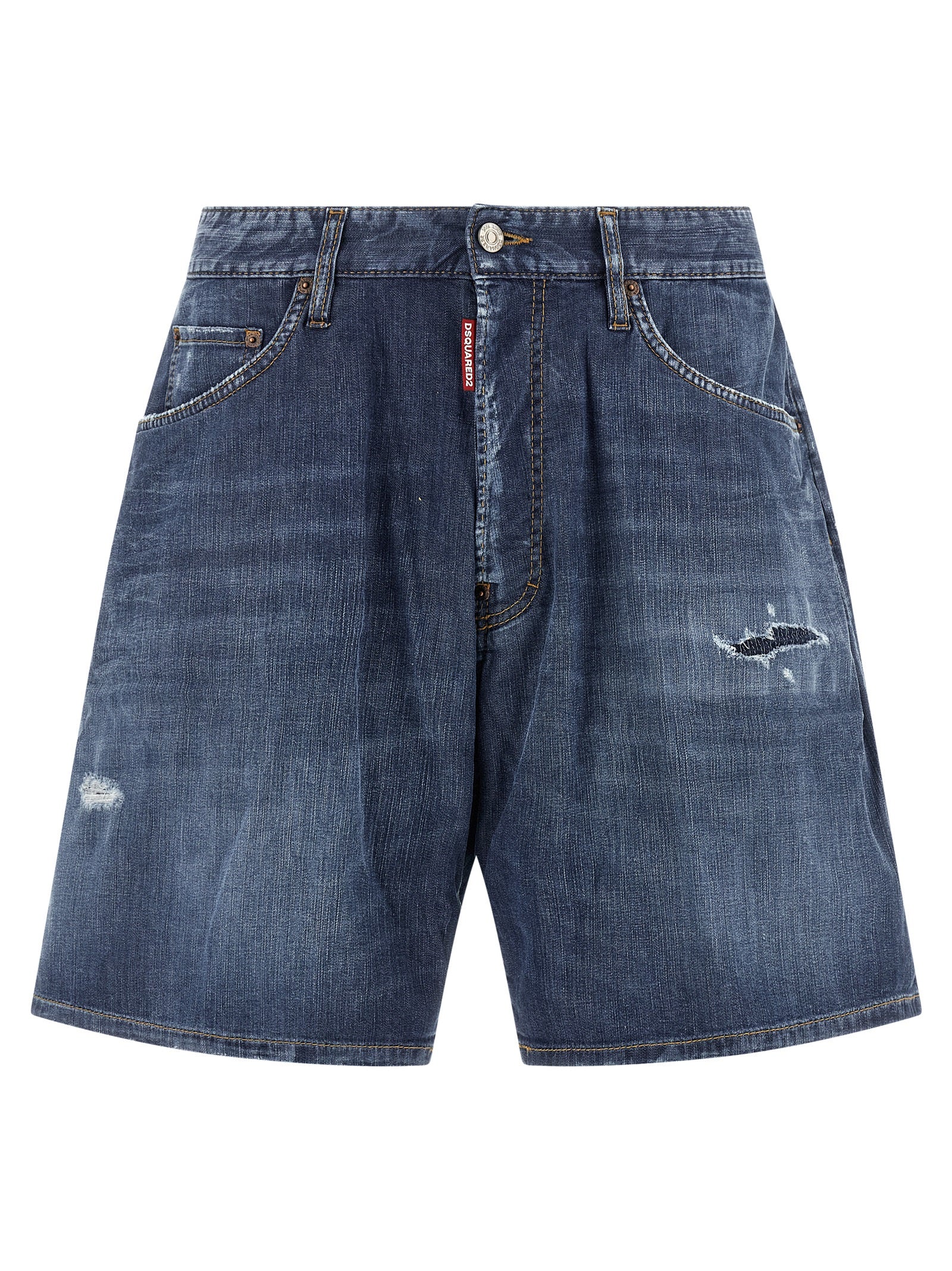 Blue Cotton Bermuda Shorts mens luxury fashion - Mens Edit