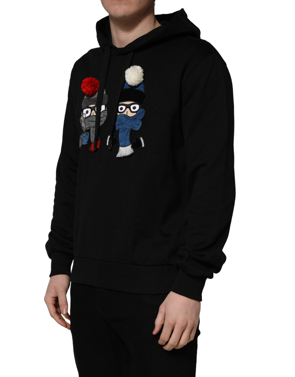 Dolce & Gabbana Hoodie από 100% βαμβάκι σε Μαύρο