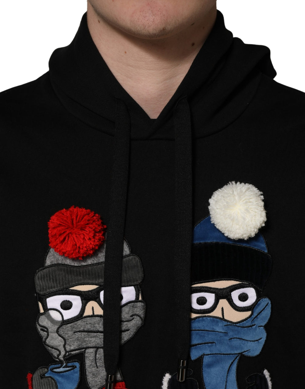 Dolce & Gabbana Hoodie από 100% βαμβάκι σε Μαύρο
