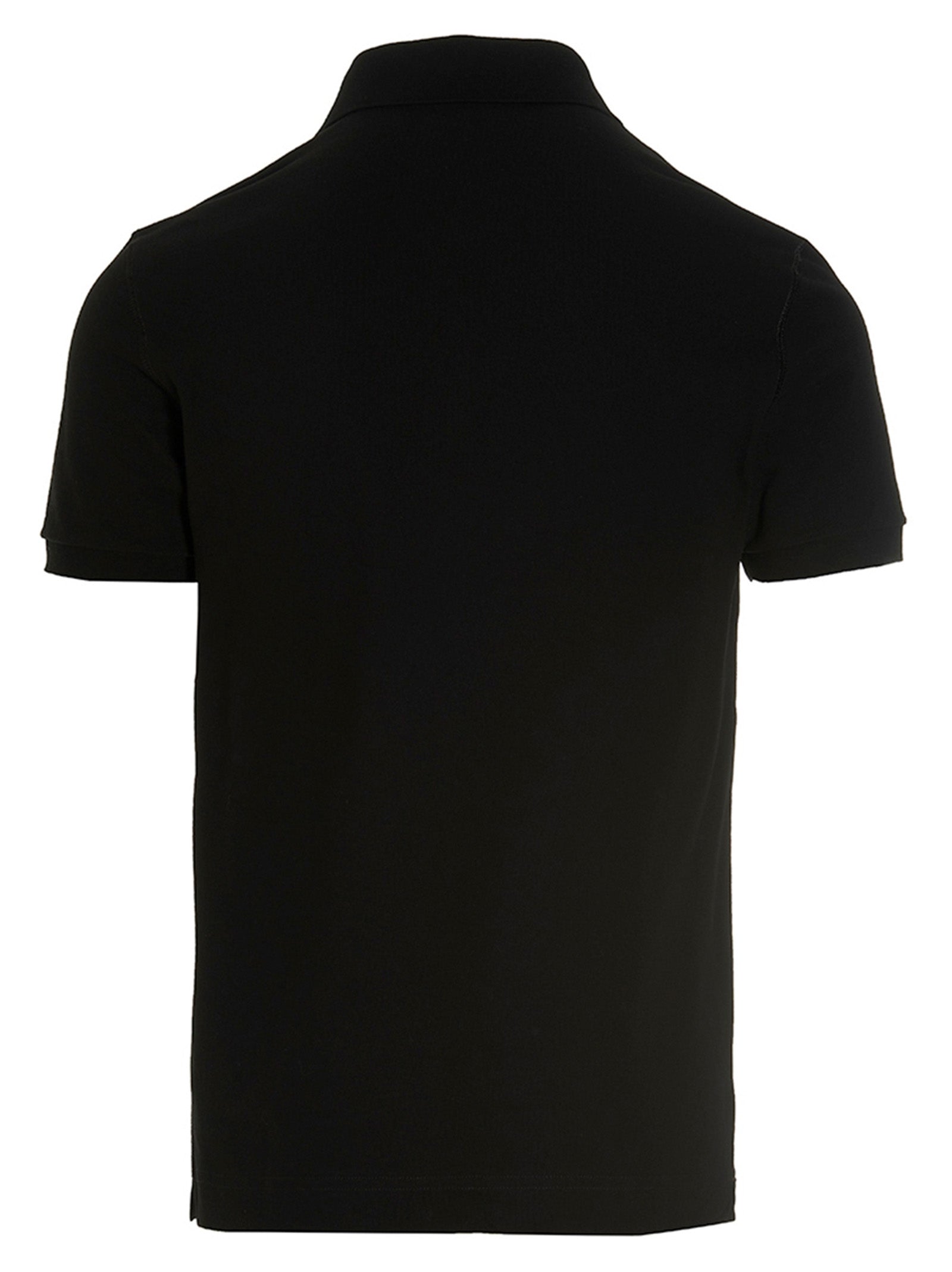 Dolce & Gabbana Βαμβακερό Polo σε Μαύρο