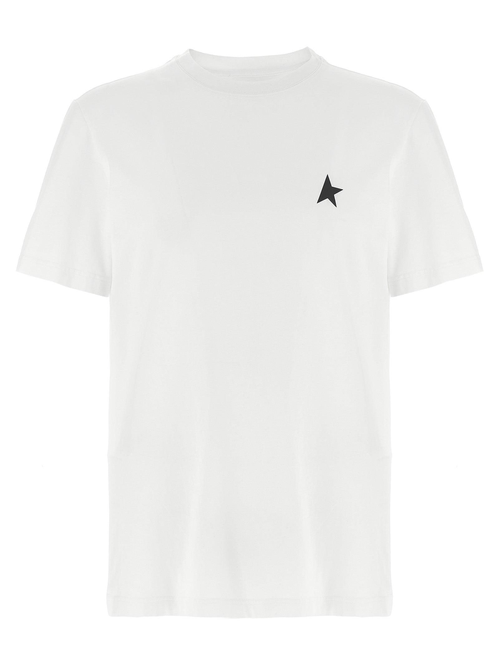 Golden Goose Βαμβακερό Δίχρωμο T-Shirt σε Λευκό/Μαύρο