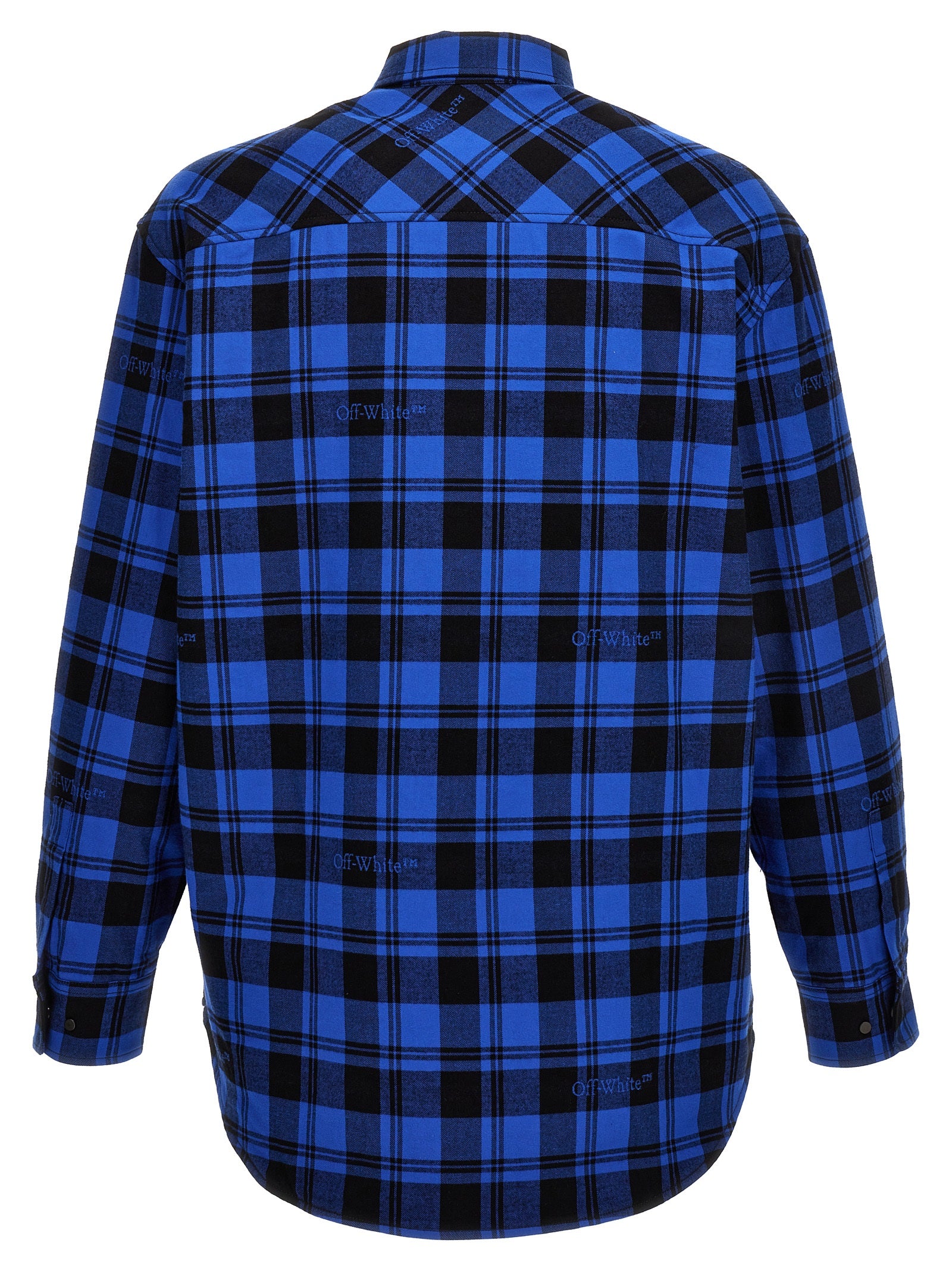 Blue Cotton Pattern Shirt