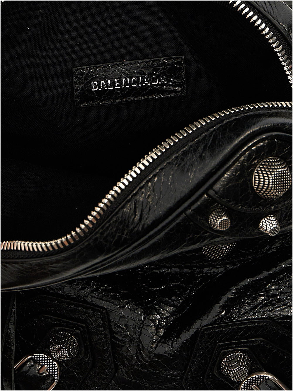 Black Lamb Leather Crossbody Bag