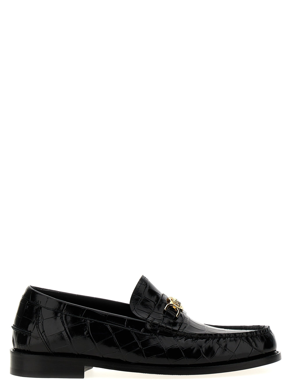 Black Velvet Leather Slip-On Loafers mens luxury fashion - Mens Edit