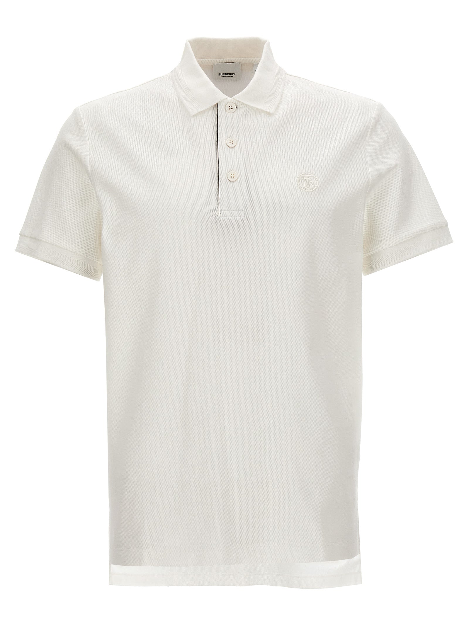 White Cotton Polo Shirt mens luxury fashion - Mens Edit