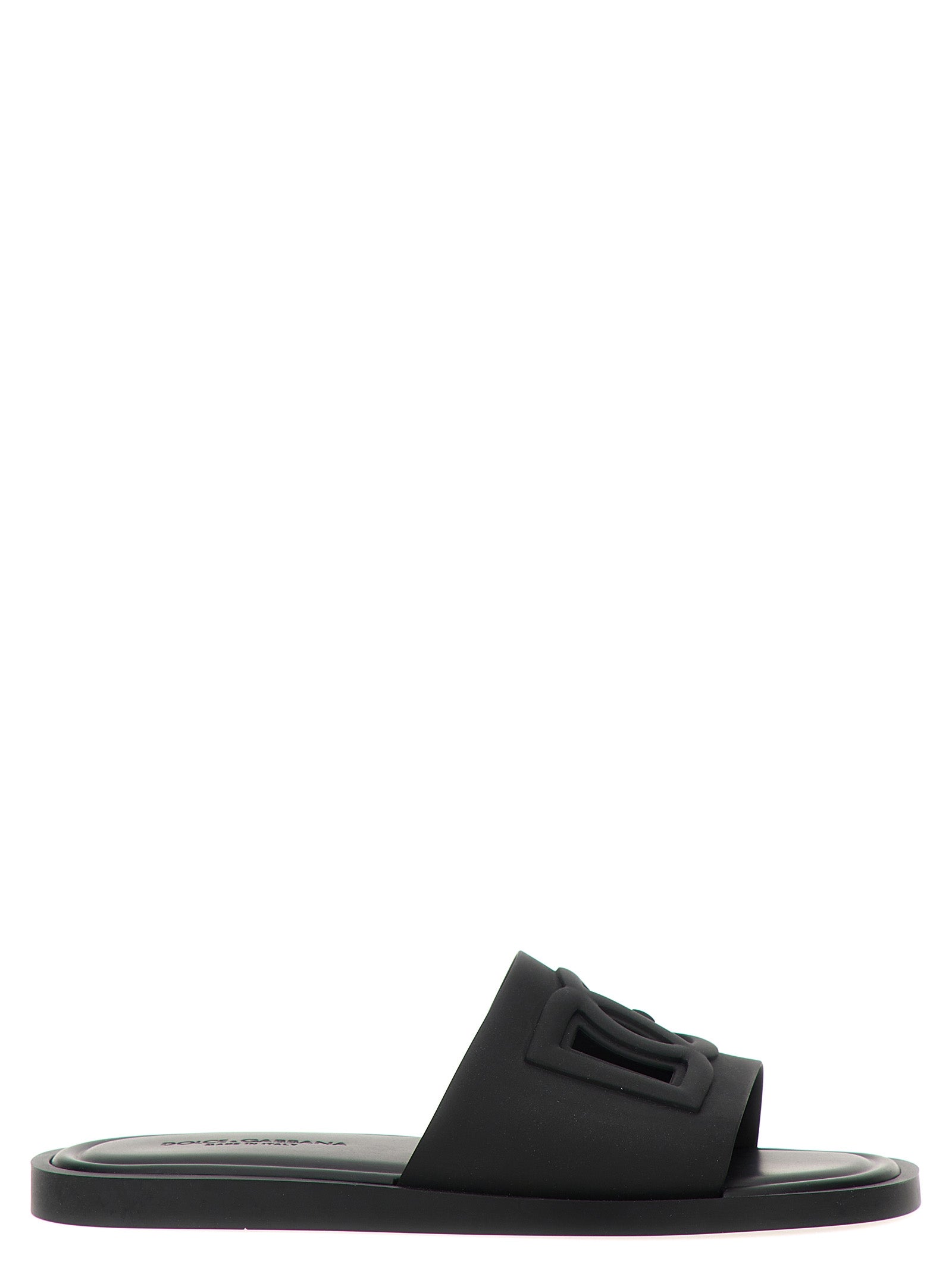 Black Polyethylene Slides mens luxury fashion - Mens Edit
