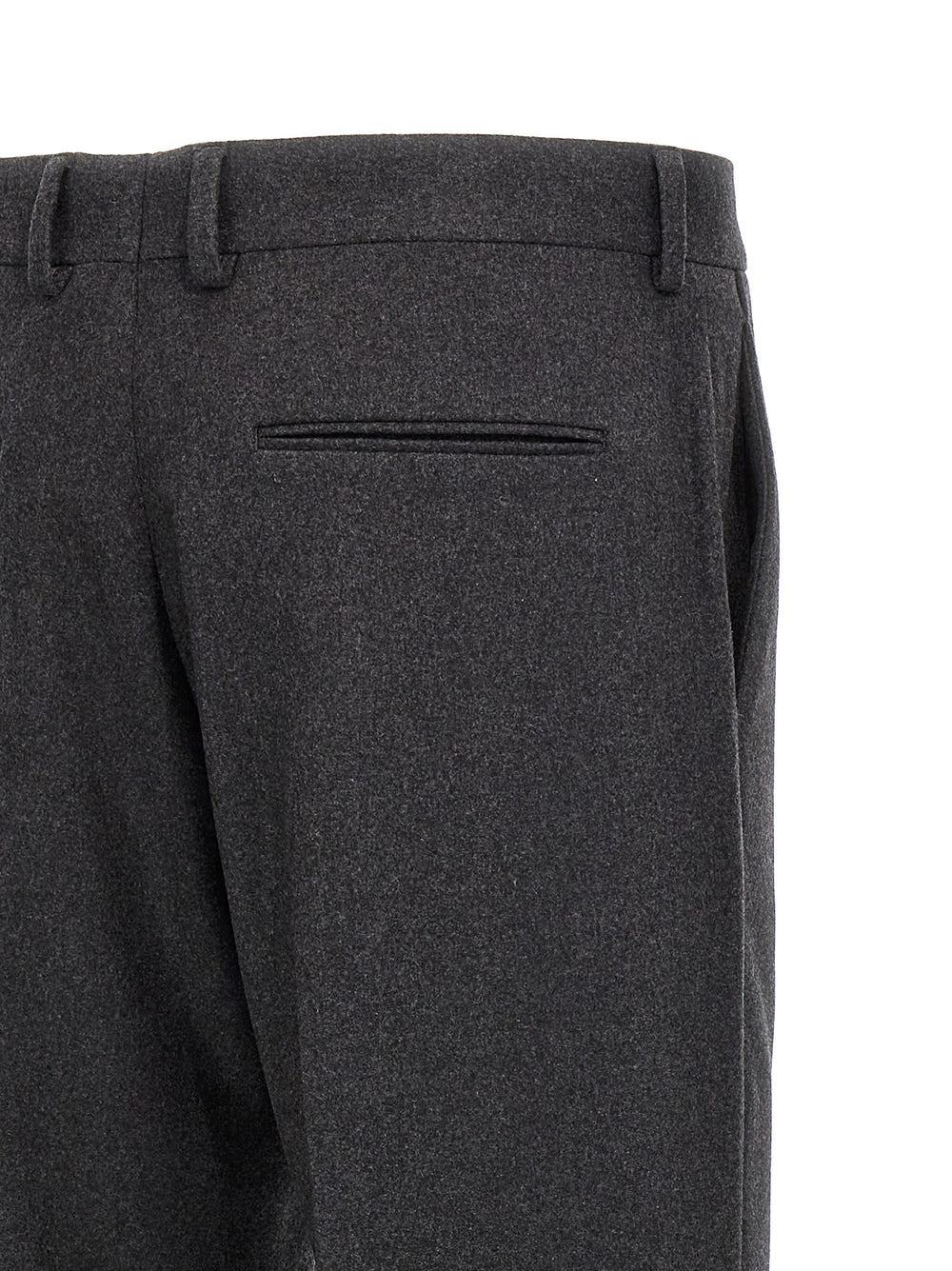 Gray Cashmere Casual Pants