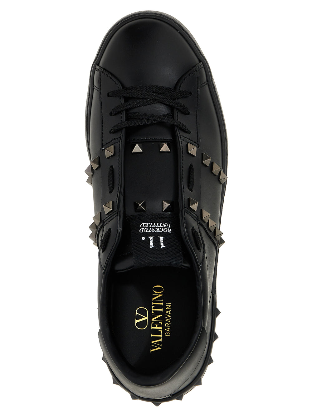 Black Calfskin Low Top Sneakers