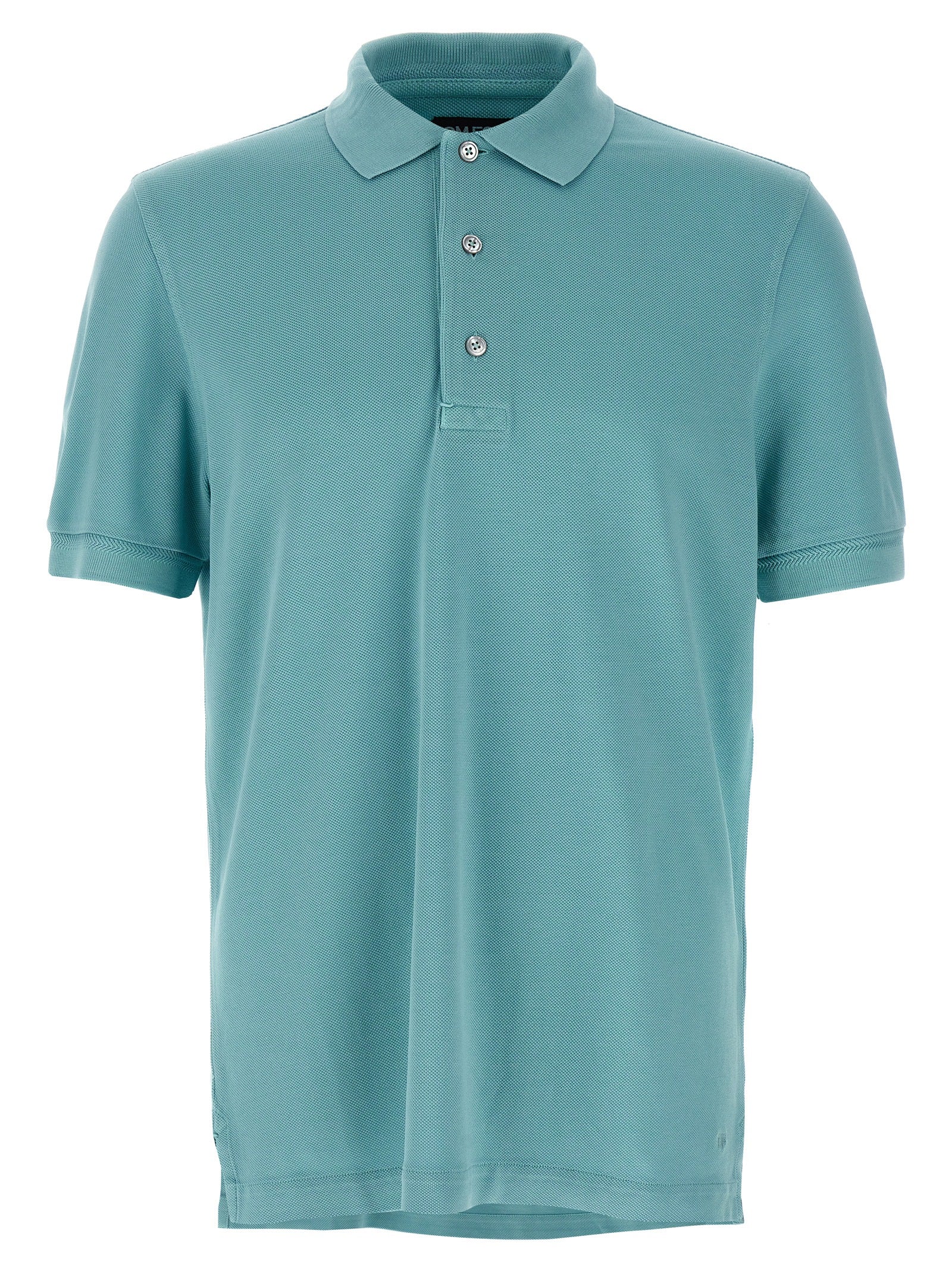 Tom Ford Βαμβακερό Polo σε Γαλάζιο