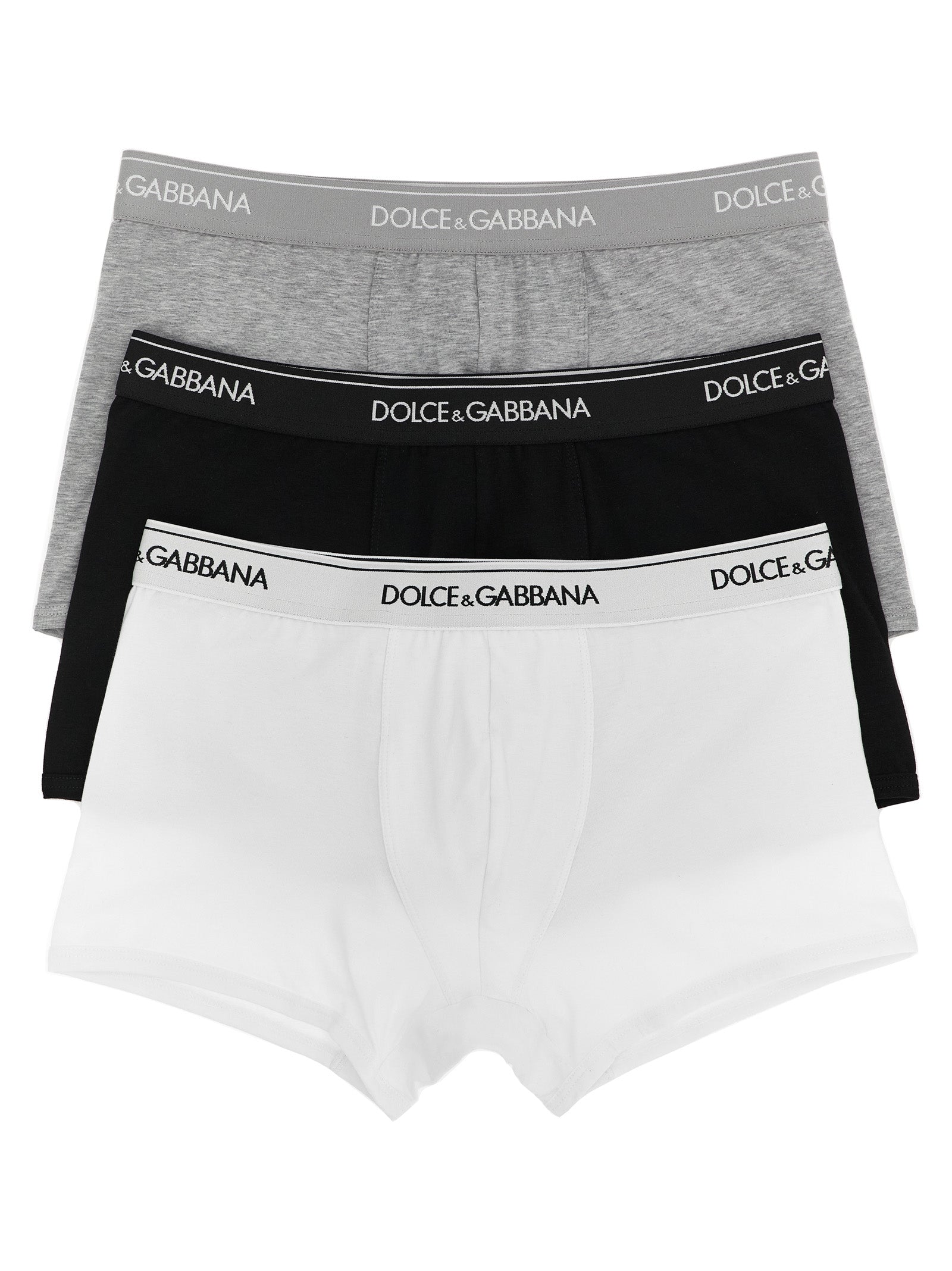 Dolce & Gabbana Multicolor Cotton Boxer Briefs (3-Pack)