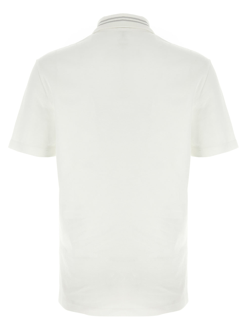 White Cotton Polo Shirt