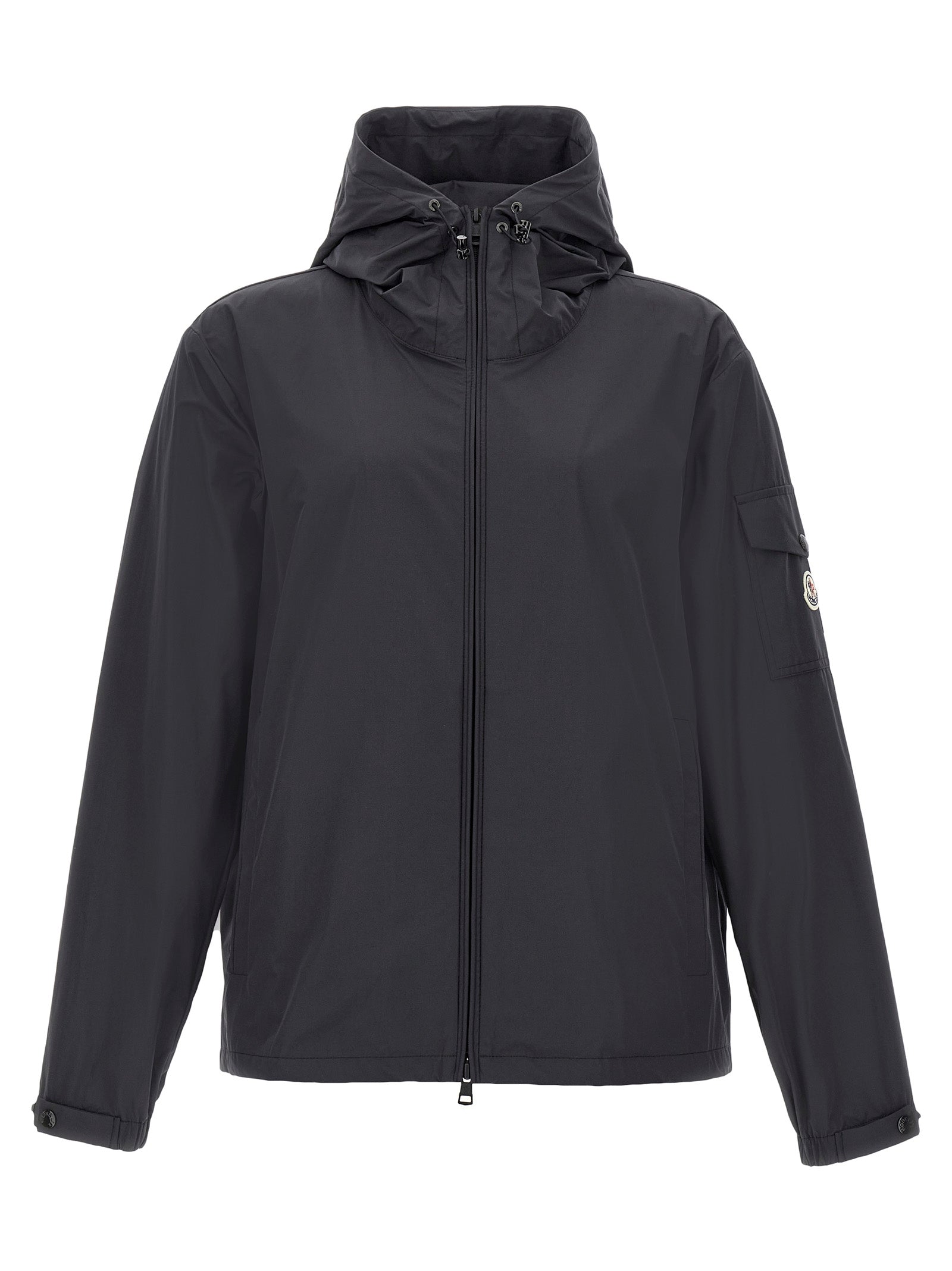 Moncler Μπουφάν από Πολυεστέρα σε Μαύρο