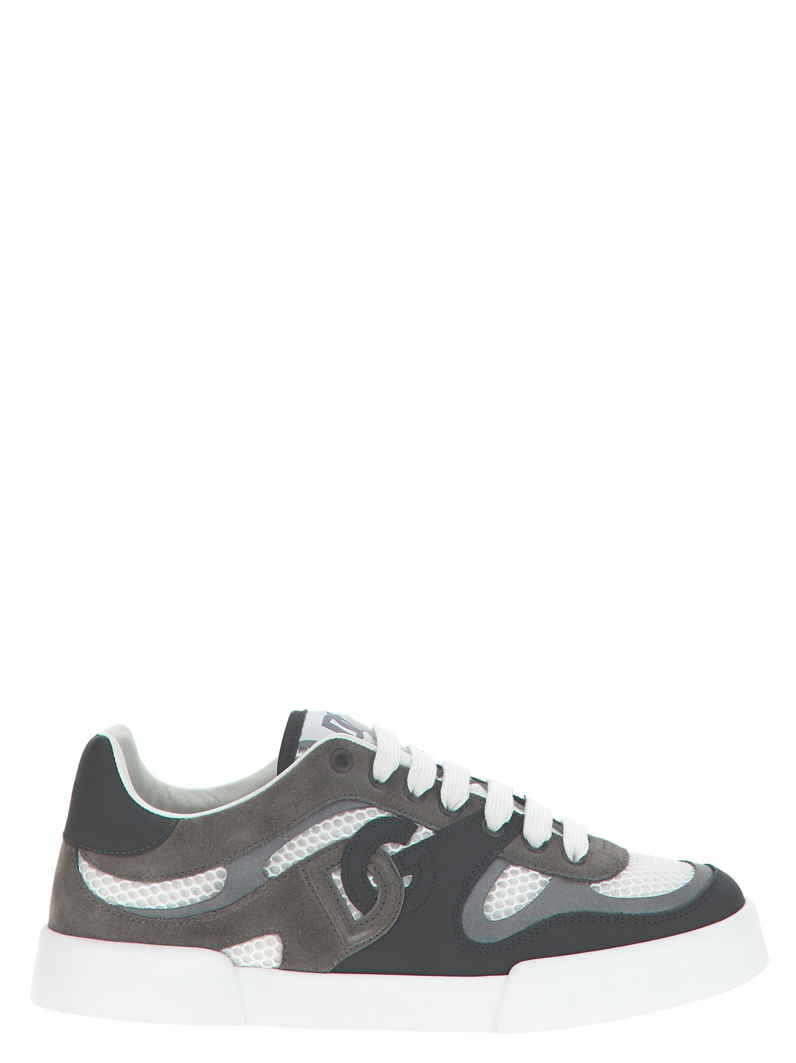 Dolce & Gabbana Sneakers από Δέρμα Μοσχαριού σε Γκρι