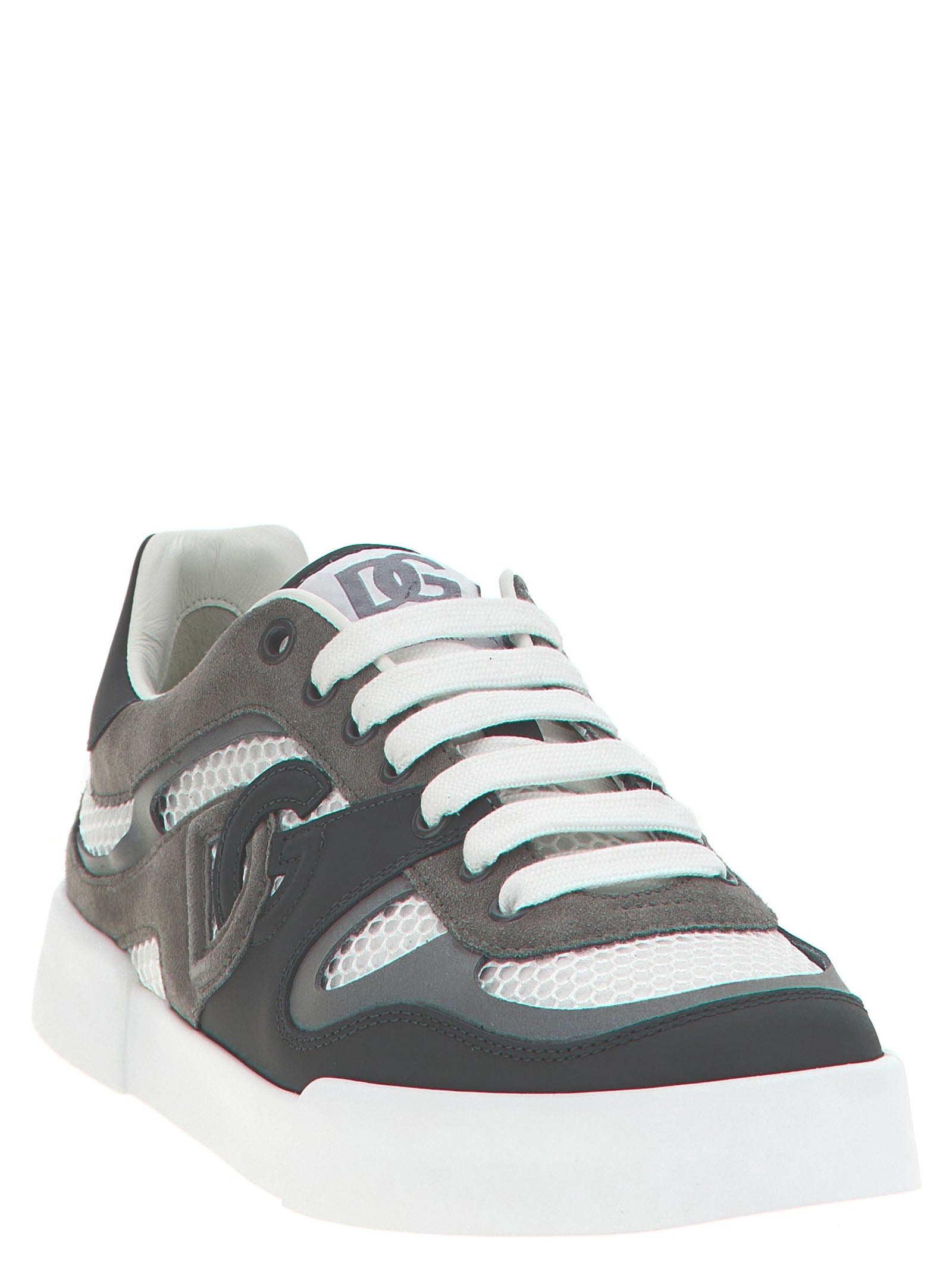 Dolce & Gabbana Sneakers από Δέρμα Μοσχαριού σε Γκρι