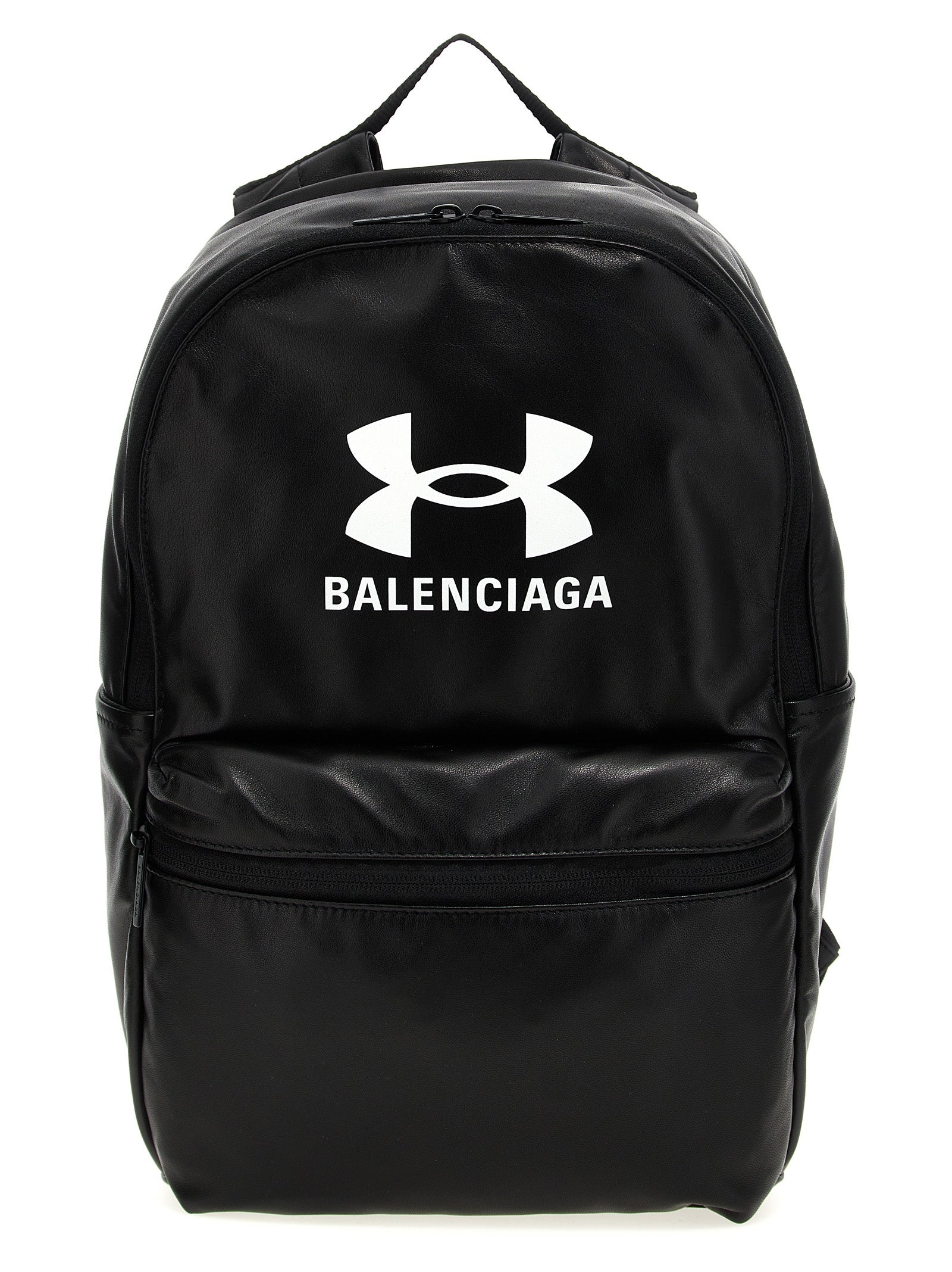 Balenciaga Δίχρωμο Σακίδιο από Δέρμα Αρνιού σε Λευκό και Μαύρο