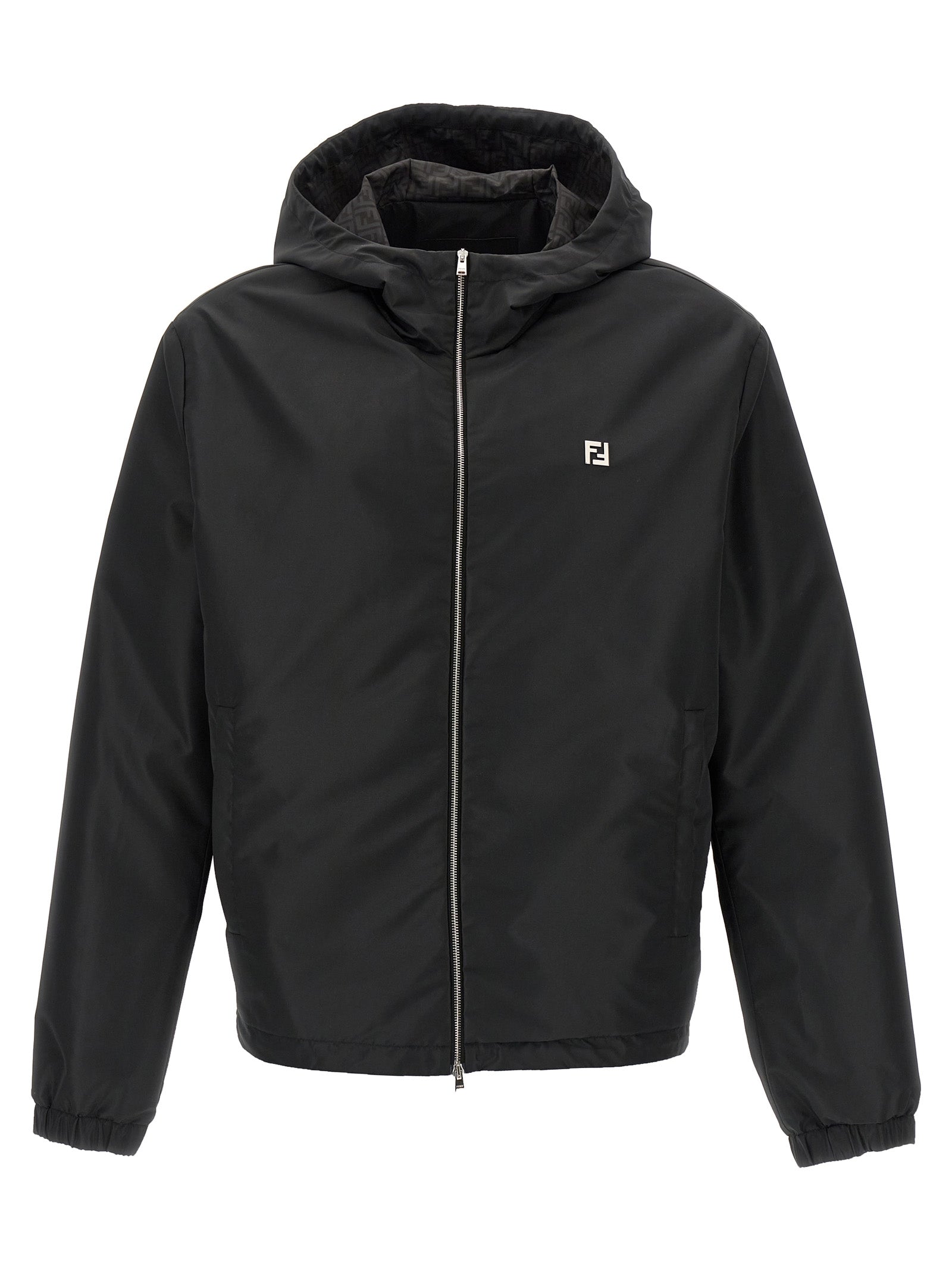 Black Polyester Shell Jacket mens luxury fashion - Mens Edit