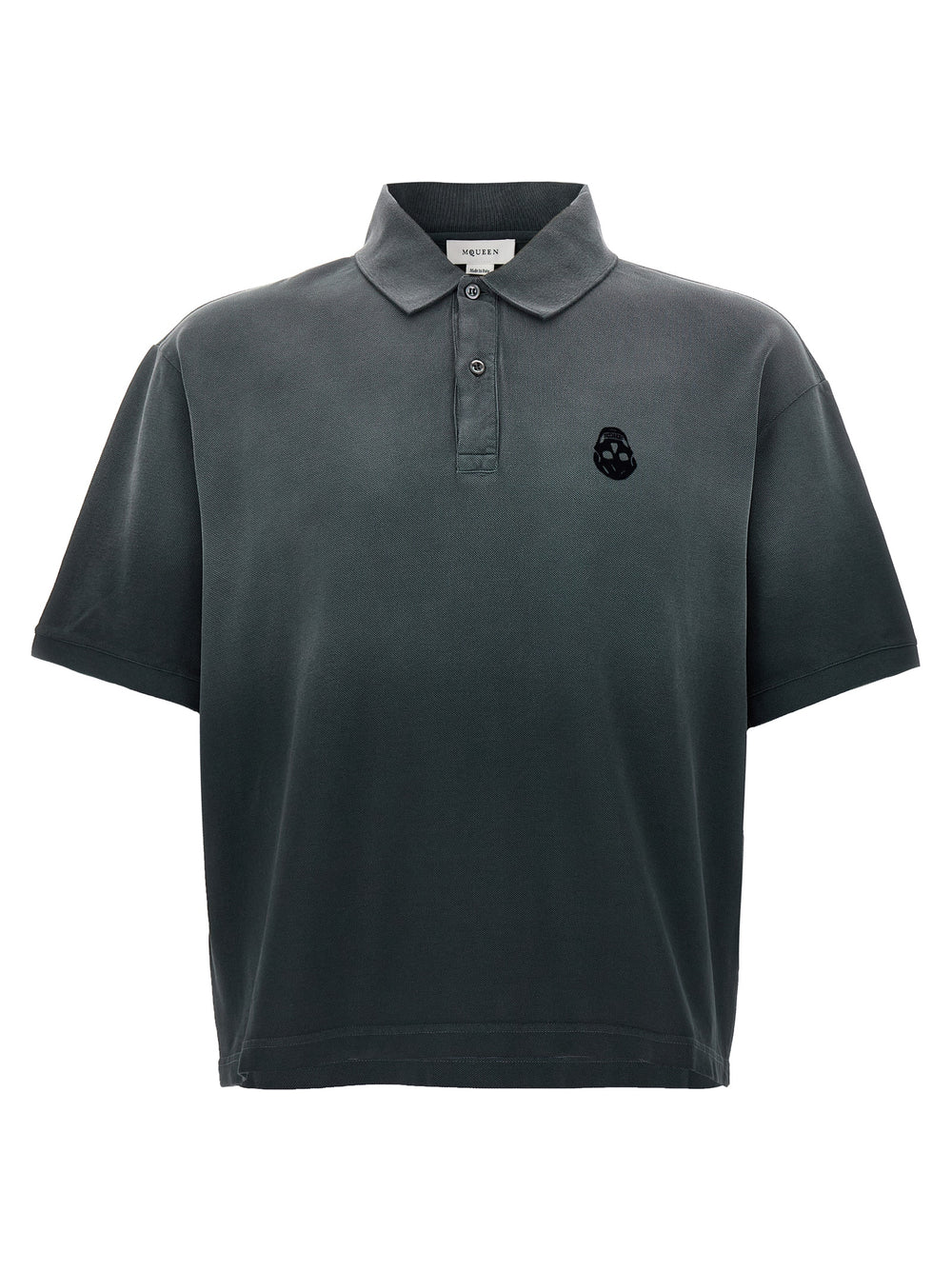 Alexander McQueen Βαμβακερό Polo σε Γκρι