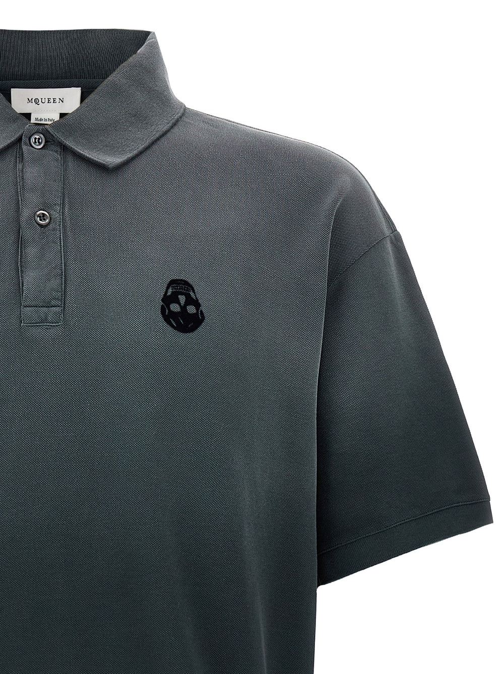 Alexander McQueen Βαμβακερό Polo σε Γκρι