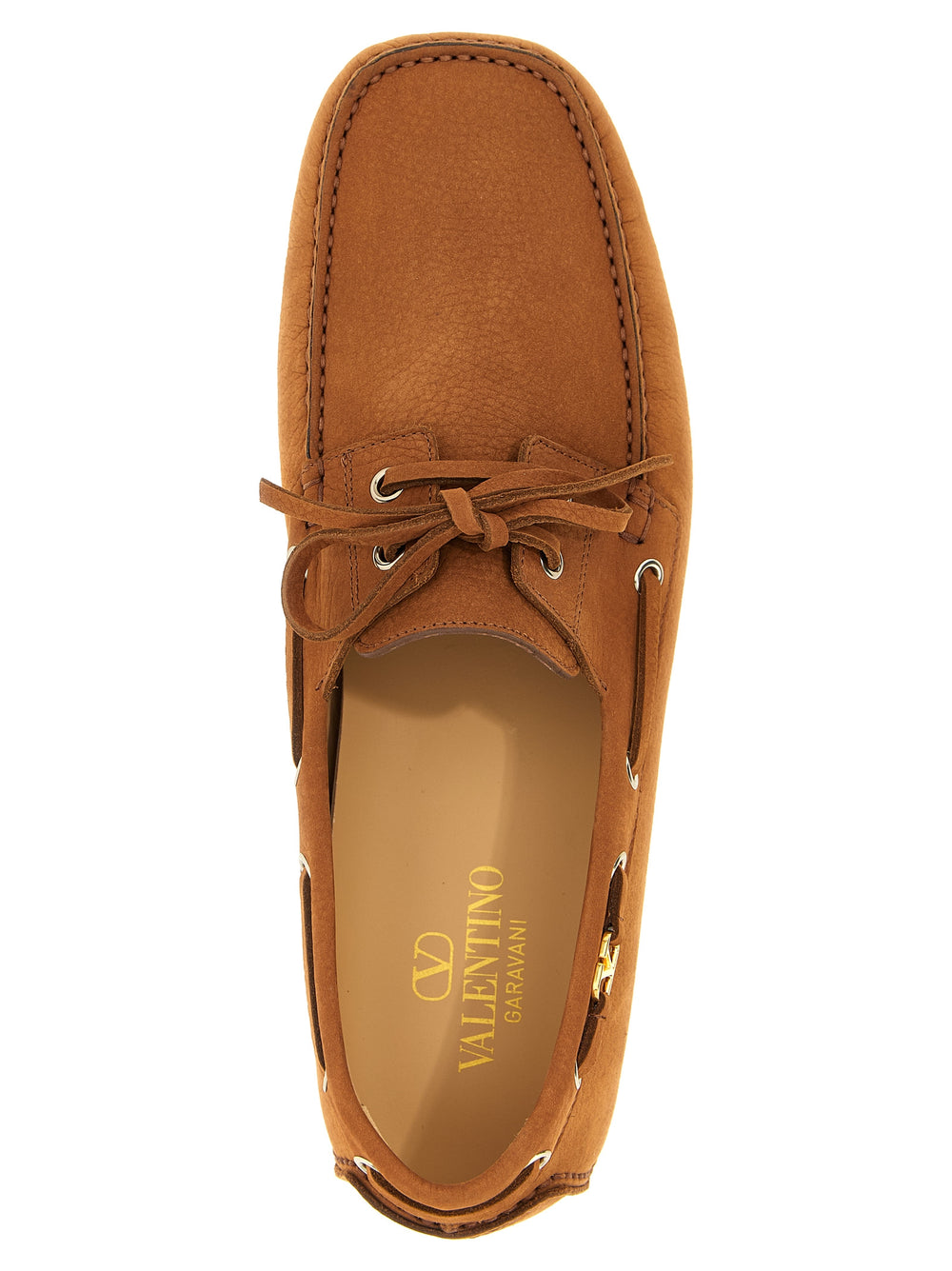 Brown Calfskin Slip-On Loafers