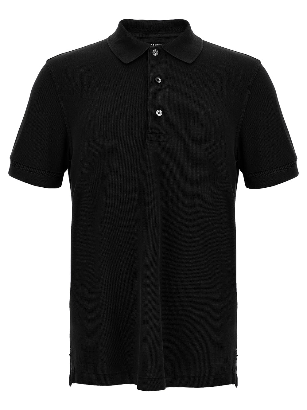 Black Lyocell Polo Shirt mens luxury fashion - Mens Edit