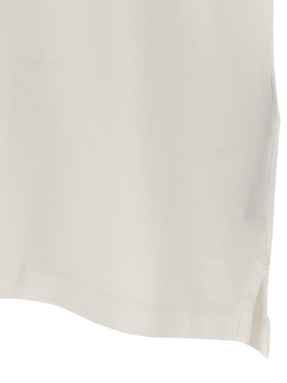 White Lyocell Polo Shirt
