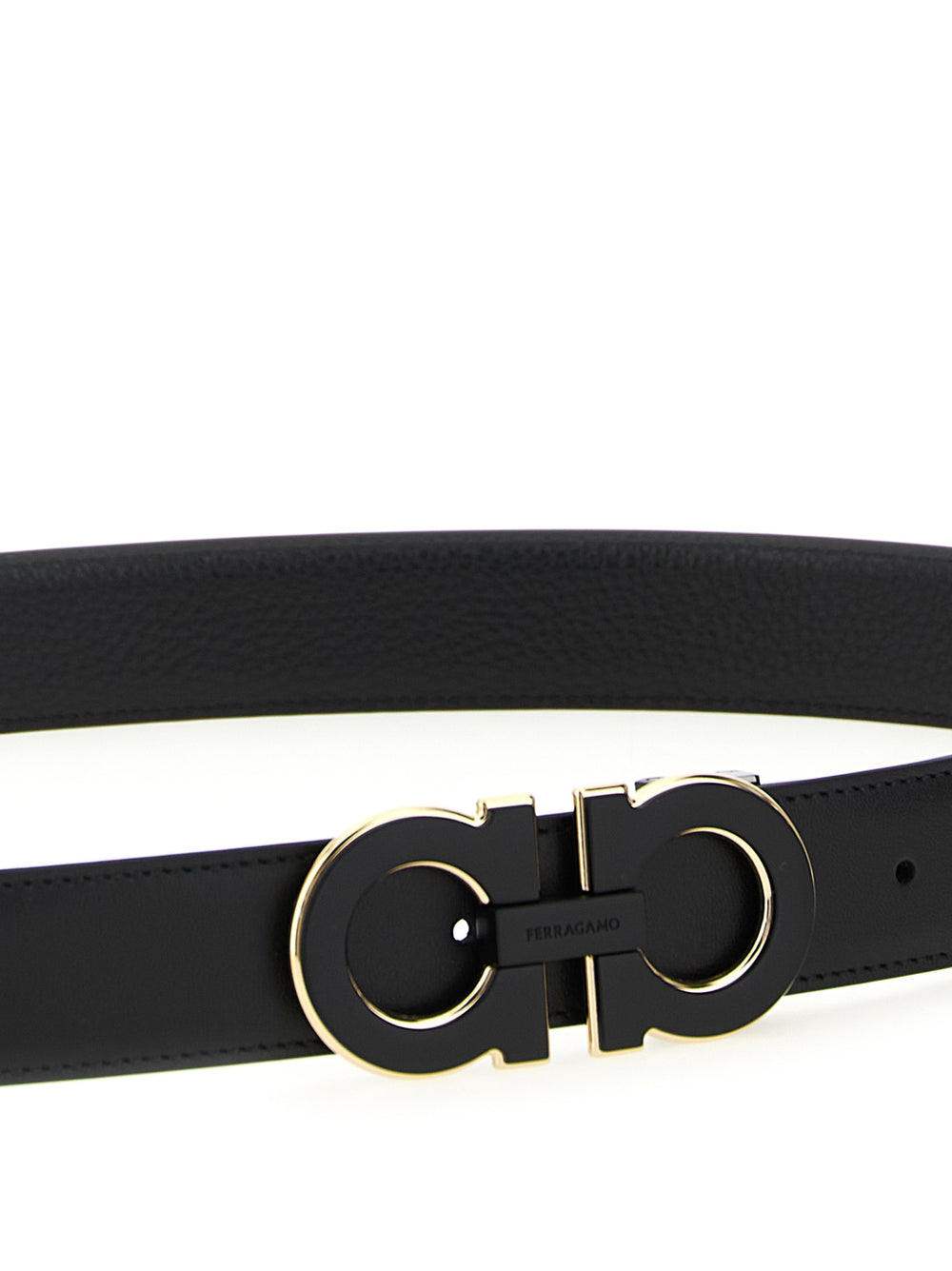 Black Calfskin Regular Belt