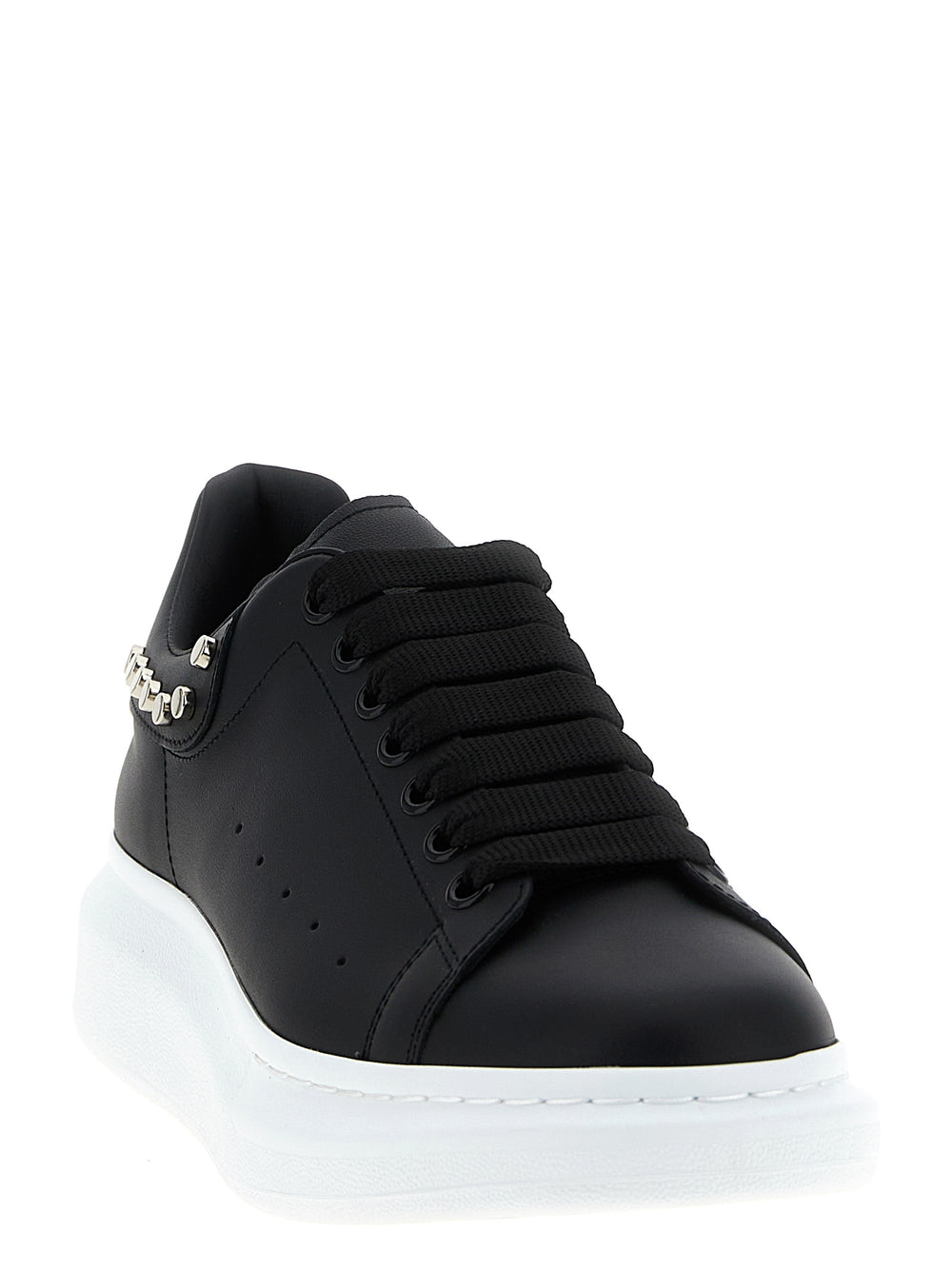 Black Calfskin Chunky Sneakers