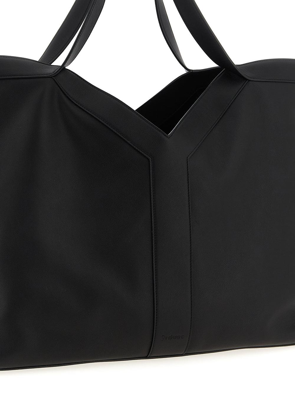 Black Calfskin Tote Bag