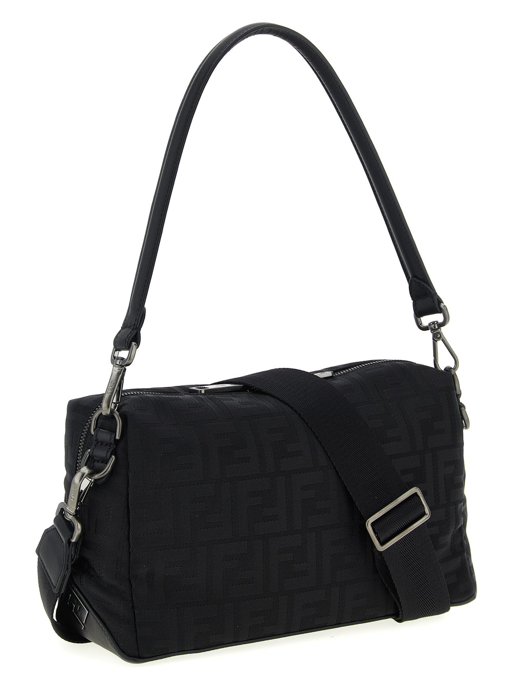 Black Polyamide Shoulder Bag
