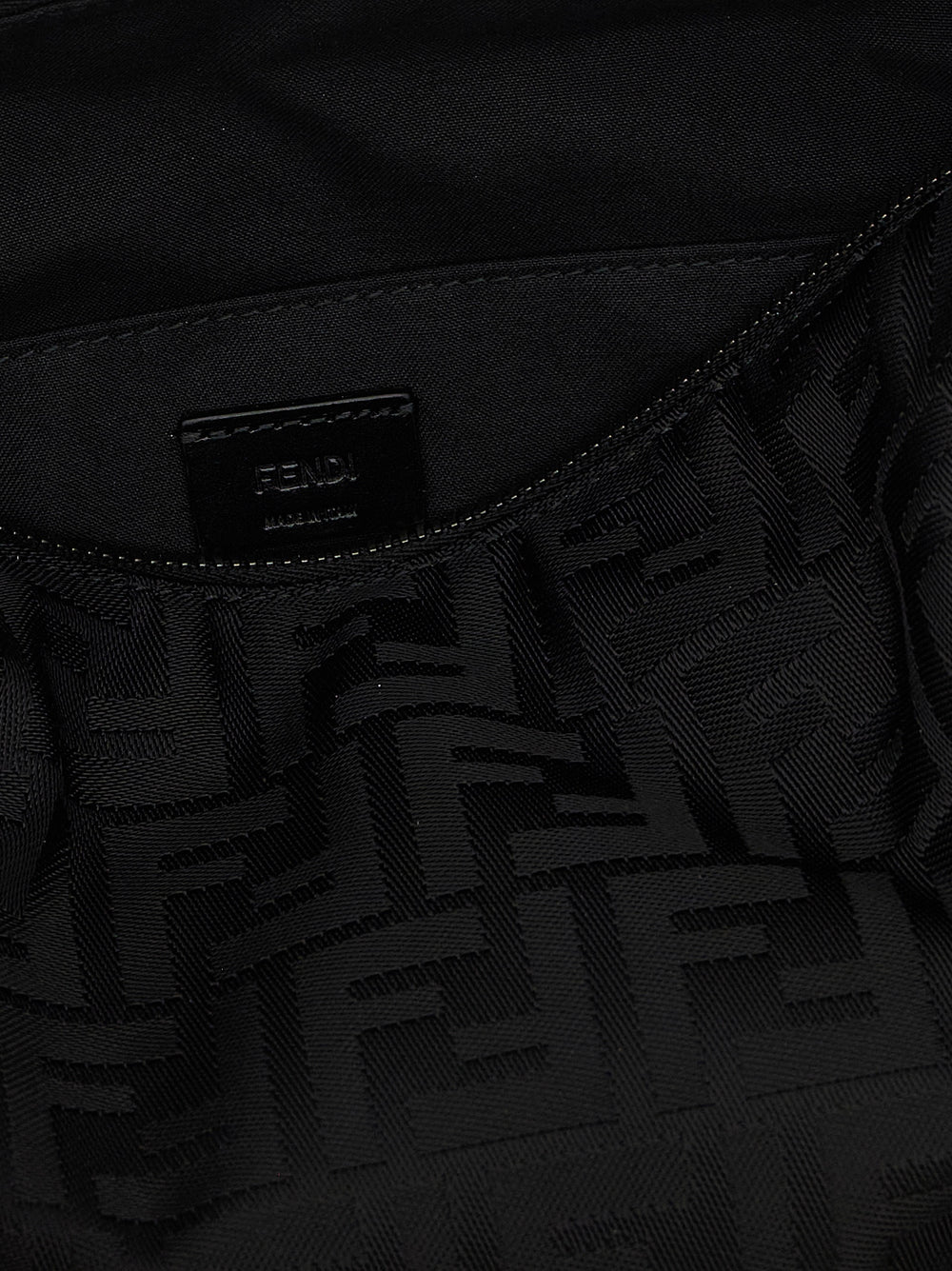 Black Polyamide Shoulder Bag