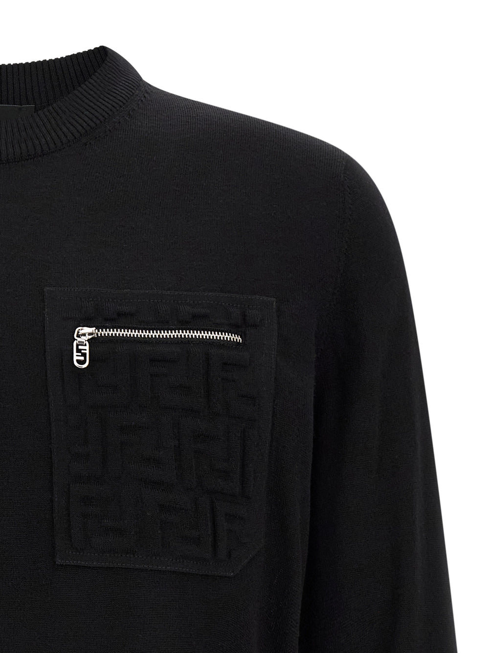 Black Virgin Wool Cardigan