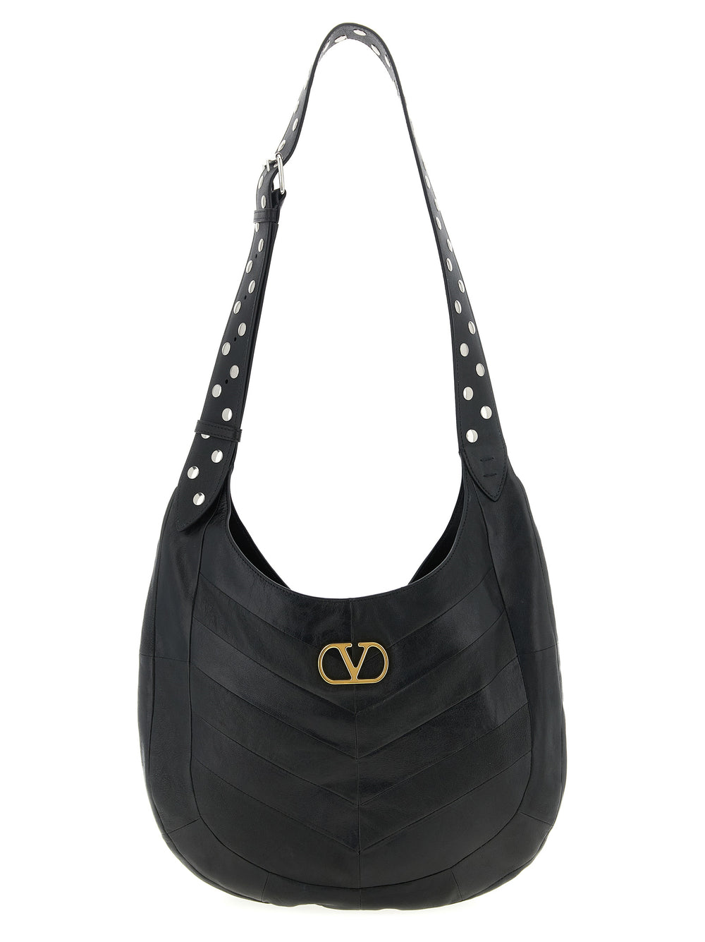 Black Lamb Leather Shoulder Bag