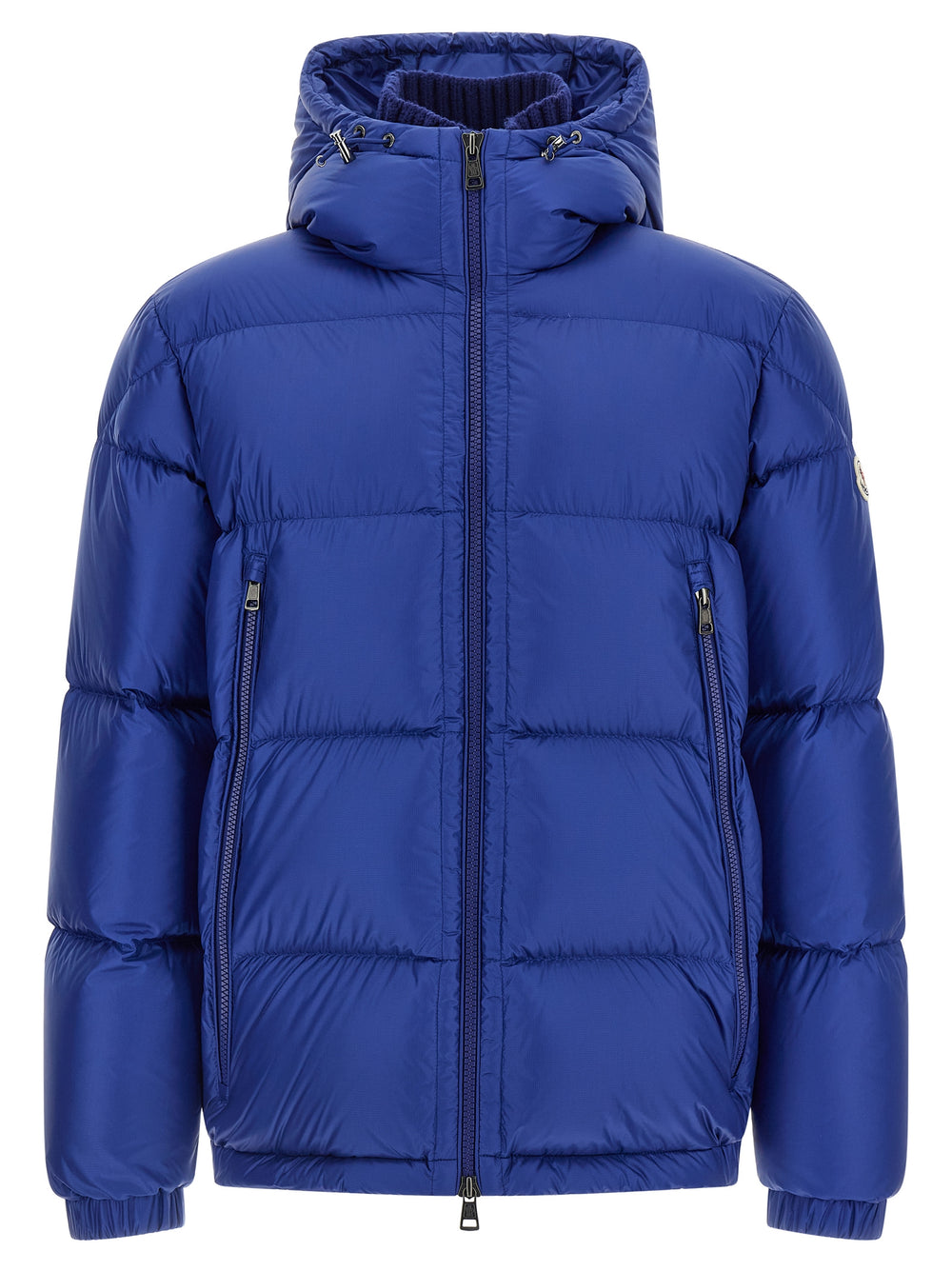 Blue Polyamide Full-Length Jacket mens luxury fashion - Mens Edit