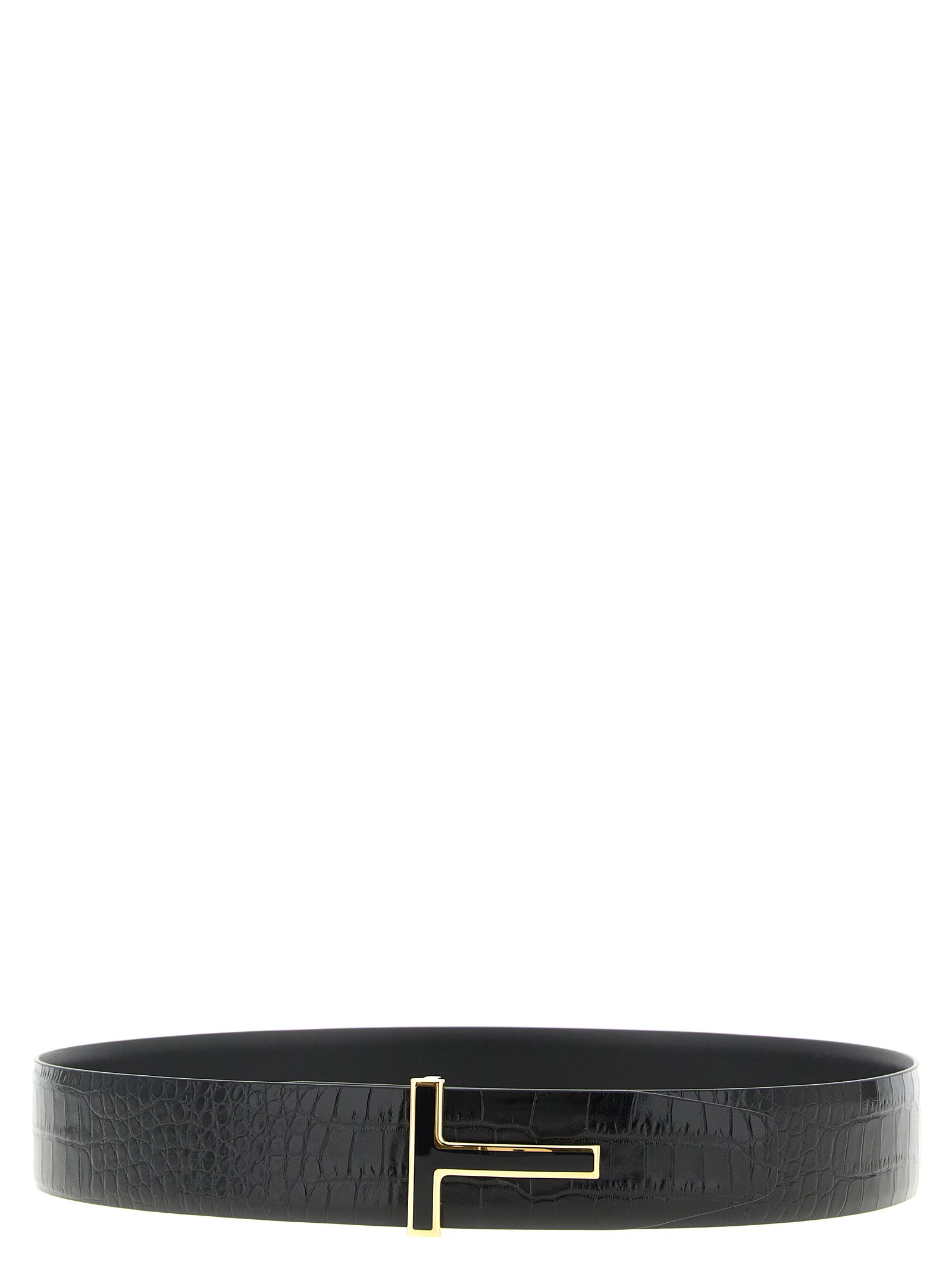 Tom Ford Ζώνη από Δέρμα Μοσχαριού σε Μαύρο