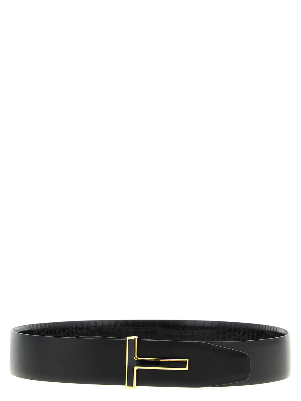 Black Calfskin Regular Belt