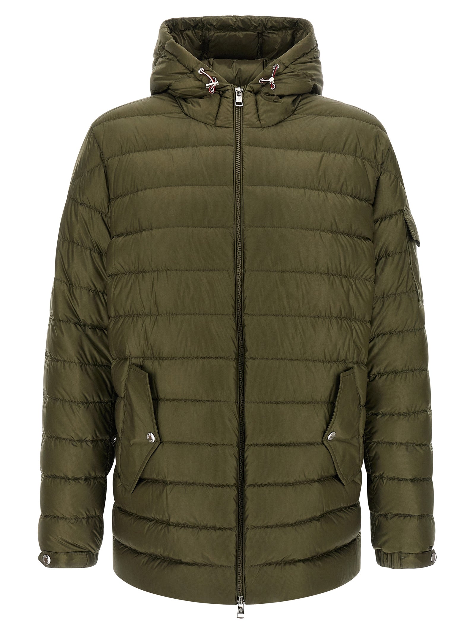 Moncler Δίχρωμη Παρκά από Πολυαμίδιο σε Πράσινο