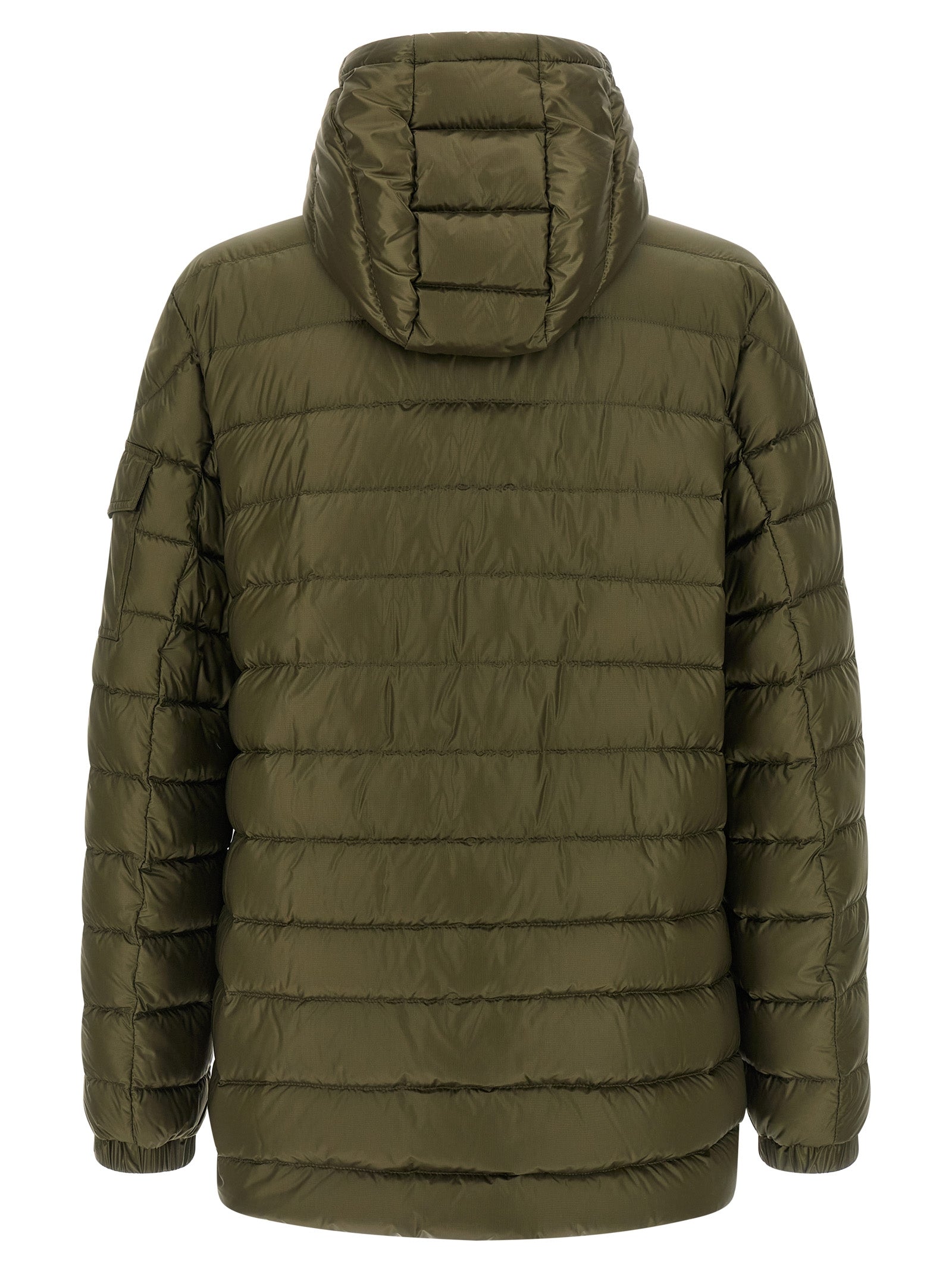 Moncler Δίχρωμη Παρκά από Πολυαμίδιο σε Πράσινο