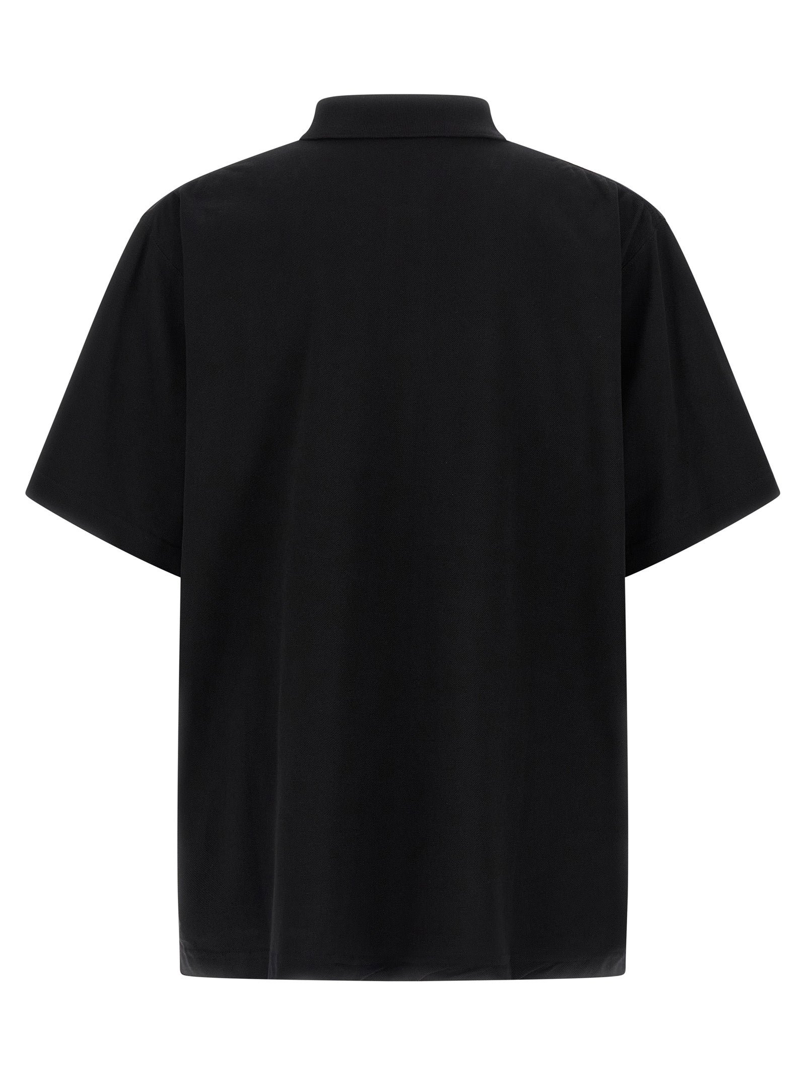 Black Cotton Polo Shirt