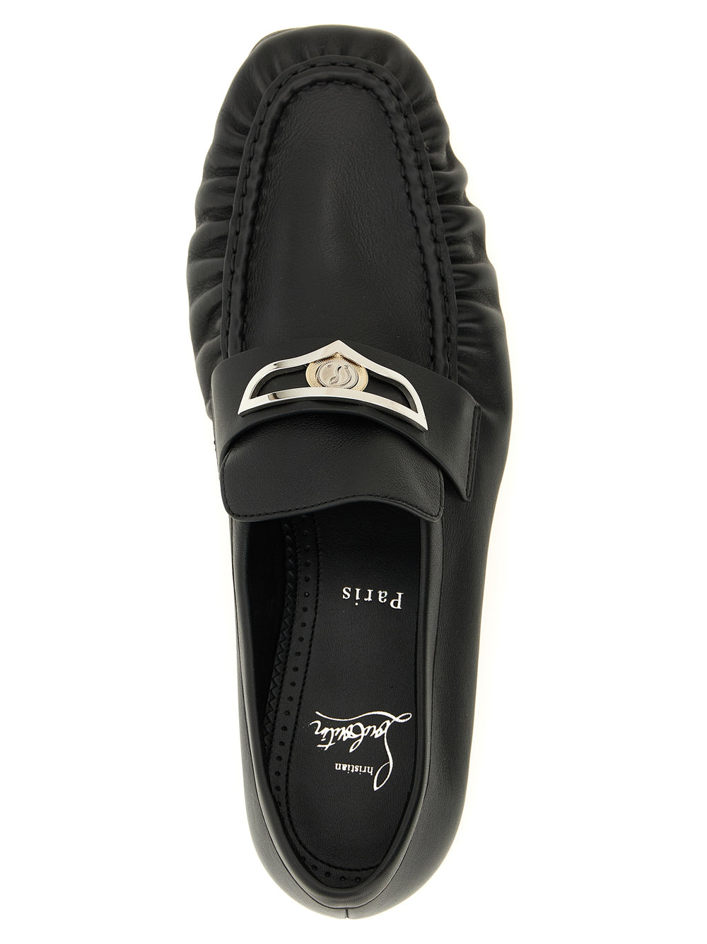 Black Calfskin Slip-On Loafers