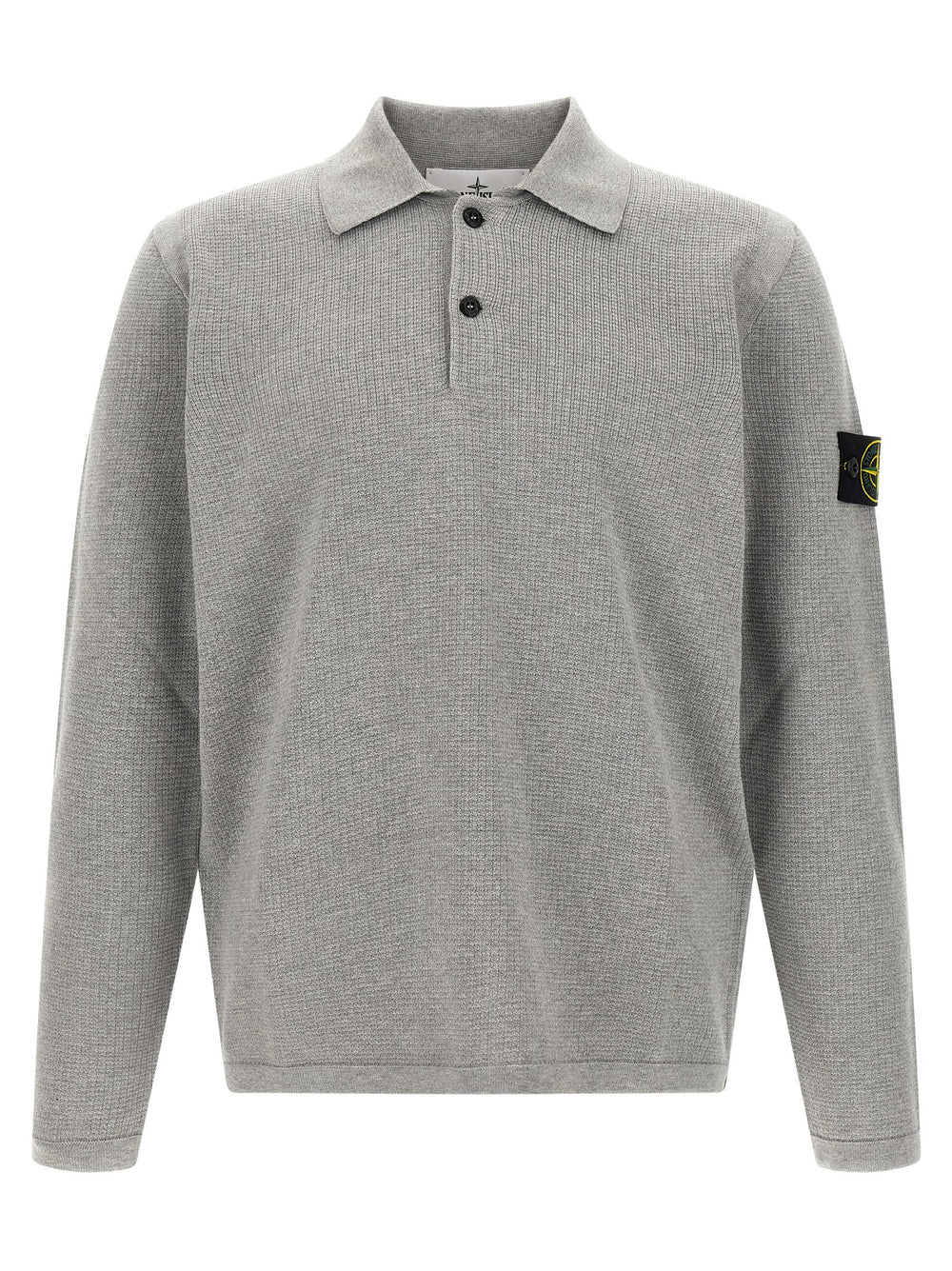 Gray Cotton Polo Shirt