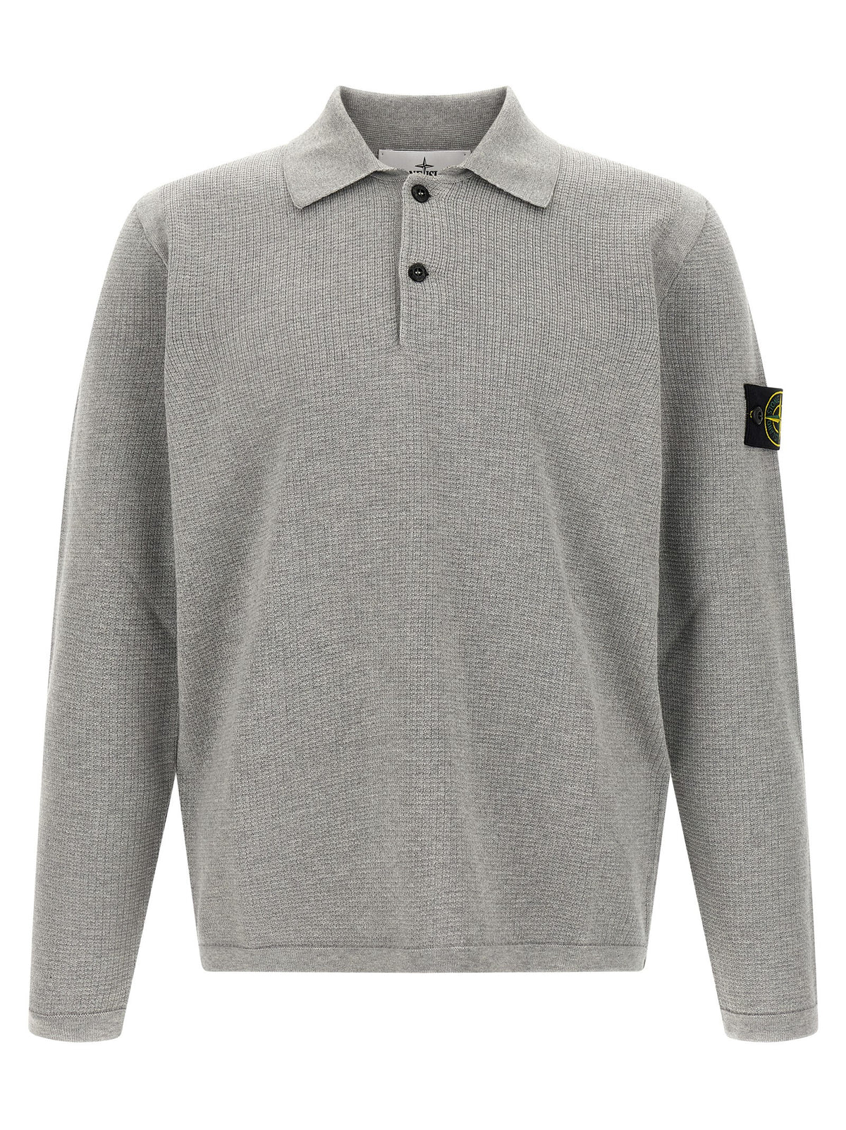 Gray Cotton Polo Shirt