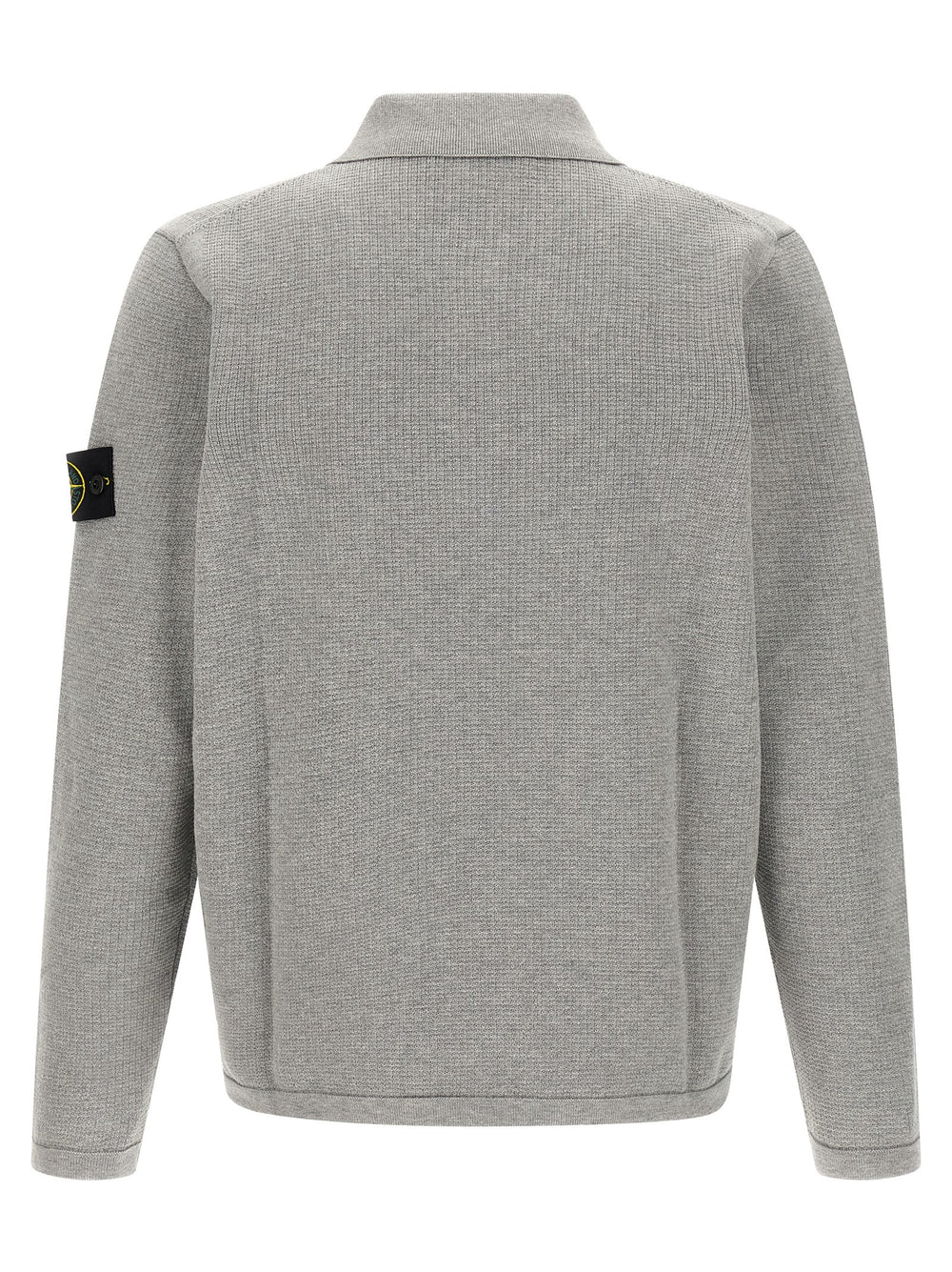 Gray Cotton Polo Shirt