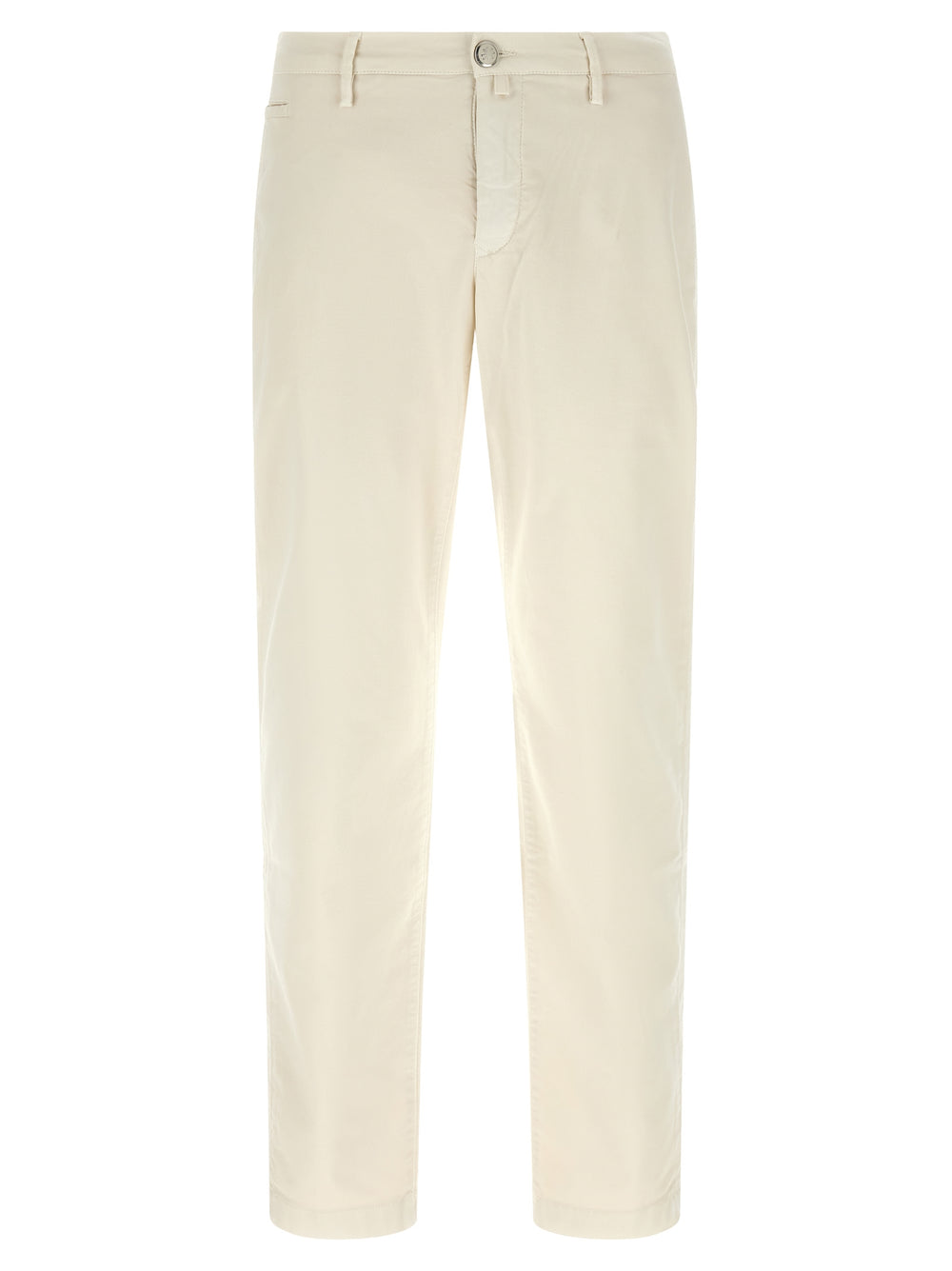 White Cotton Chino Pants