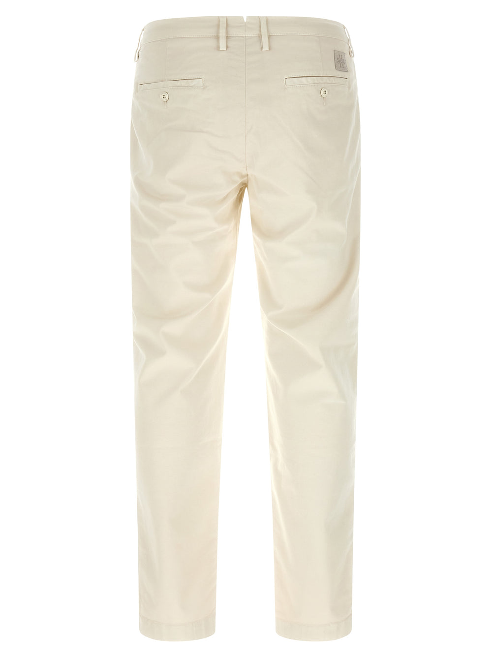 White Cotton Chino Pants