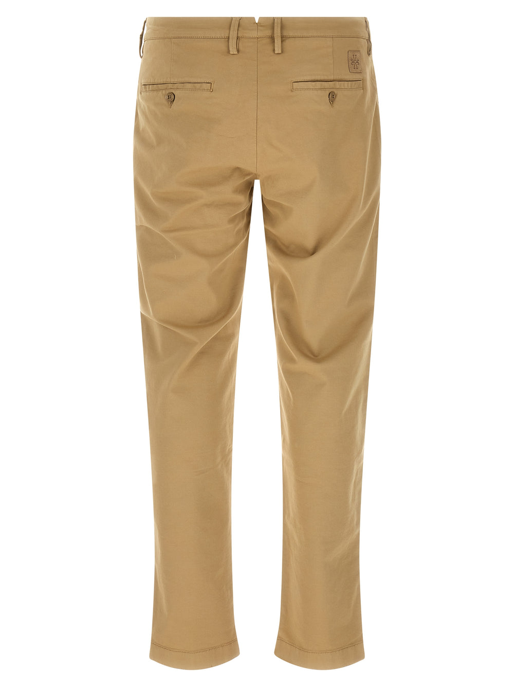 Beige Cotton Chino Pants