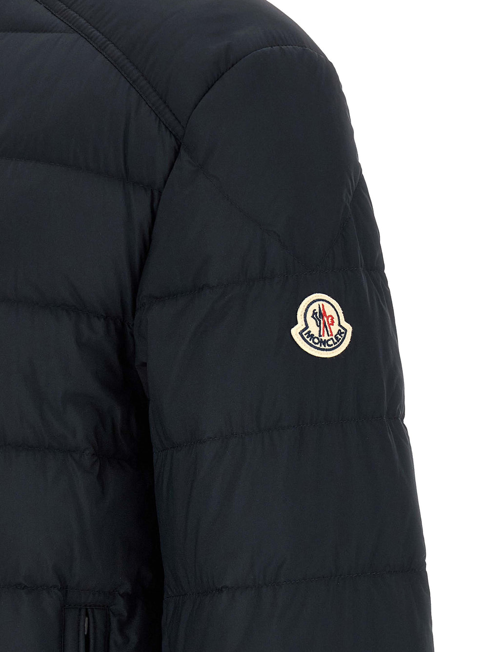 Blue Polyamide Full-Length Jacket