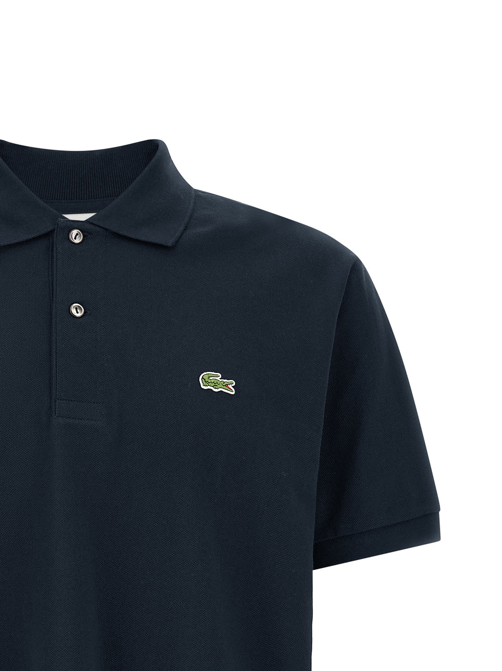 Blue Cotton Polo Shirt