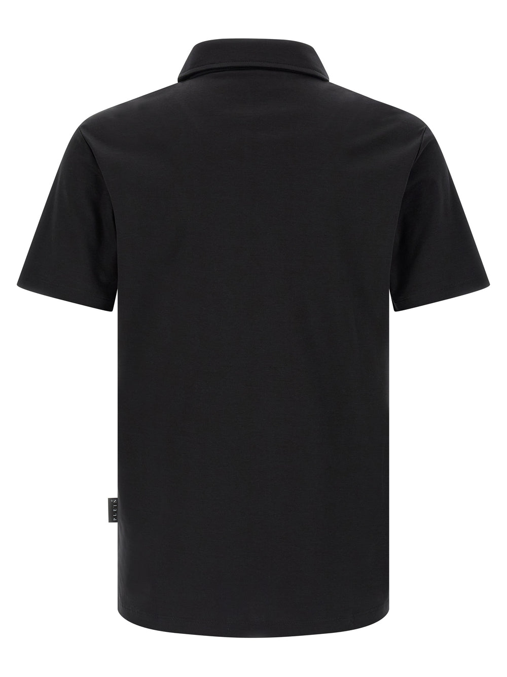 Black Cotton Polo Shirt