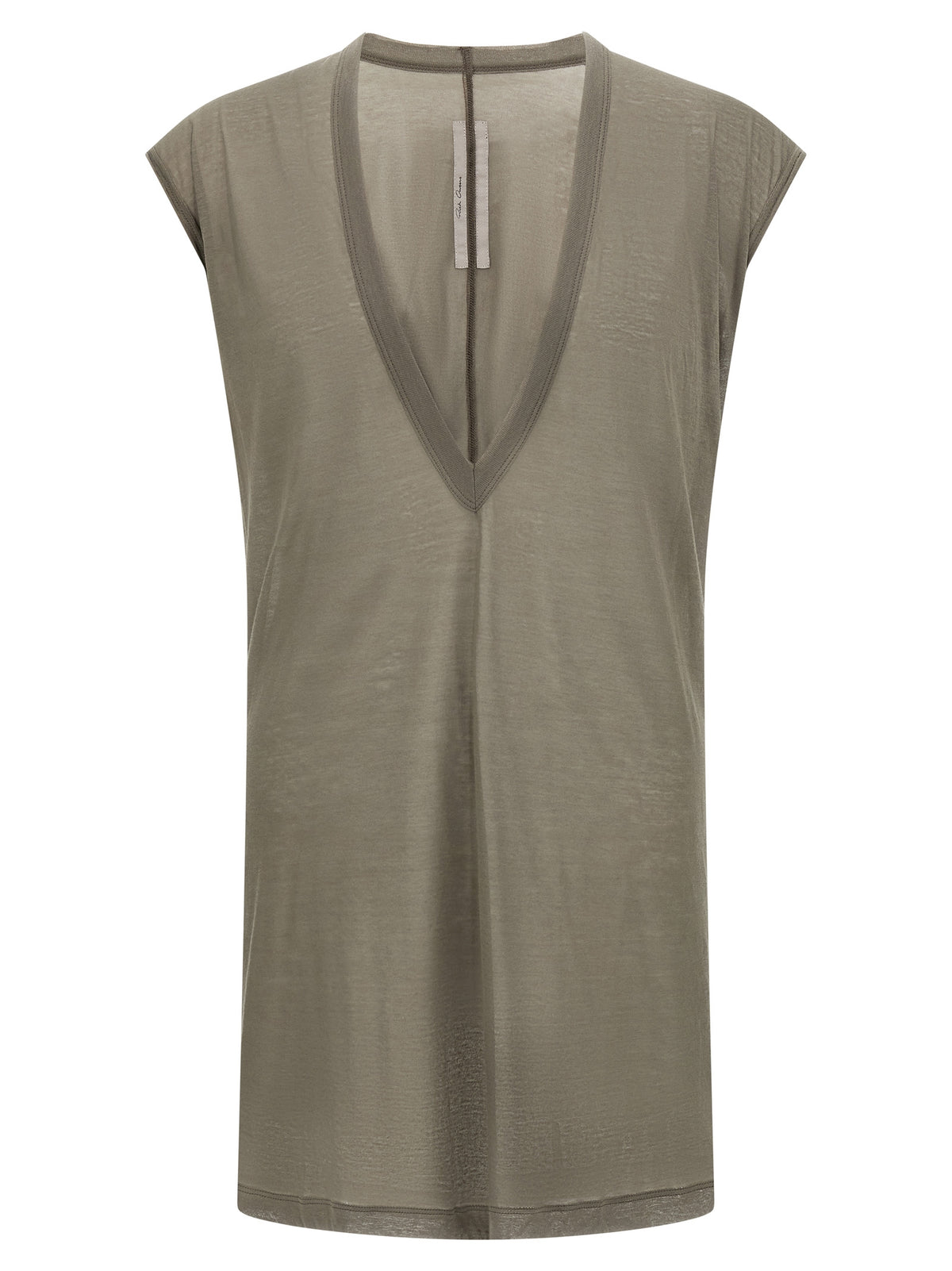 Rick Owens Cotton T-Shirt in Gray