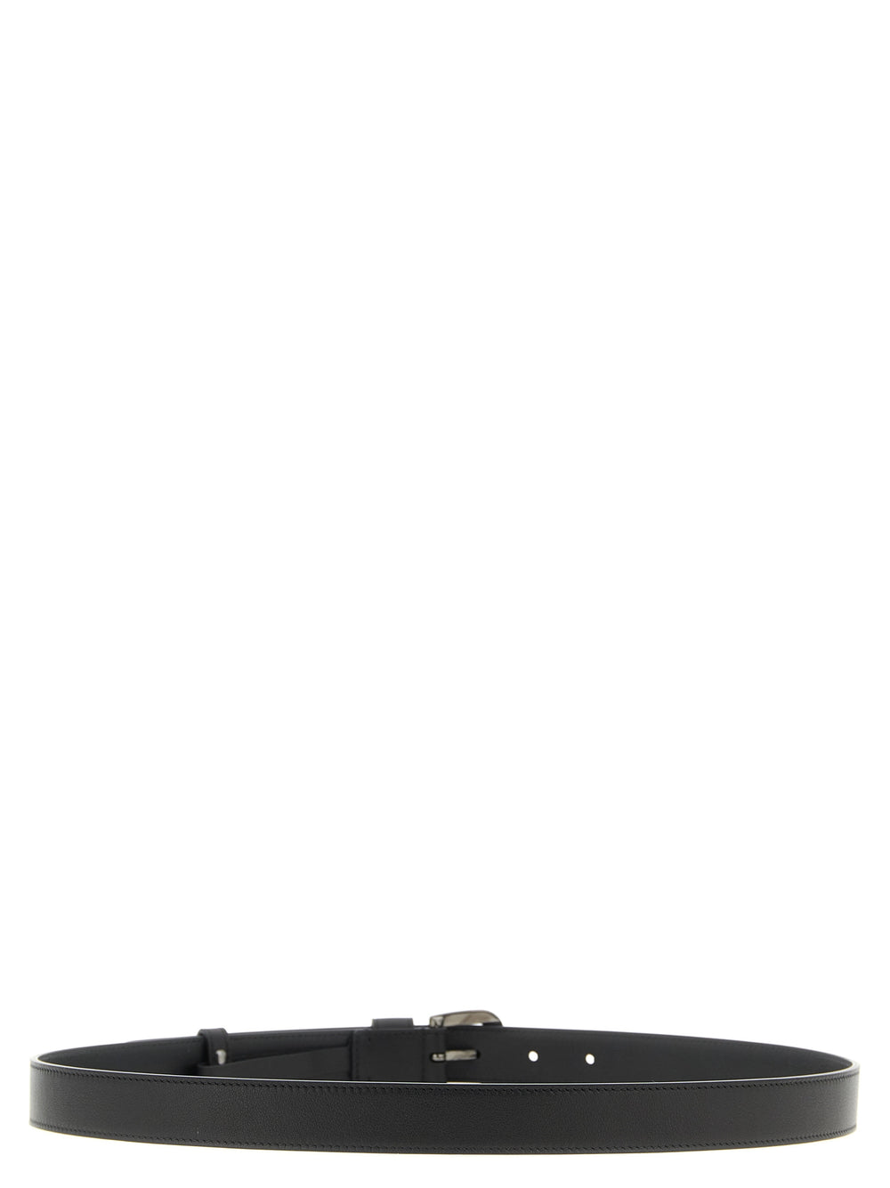 Black Calfskin Regular Belt